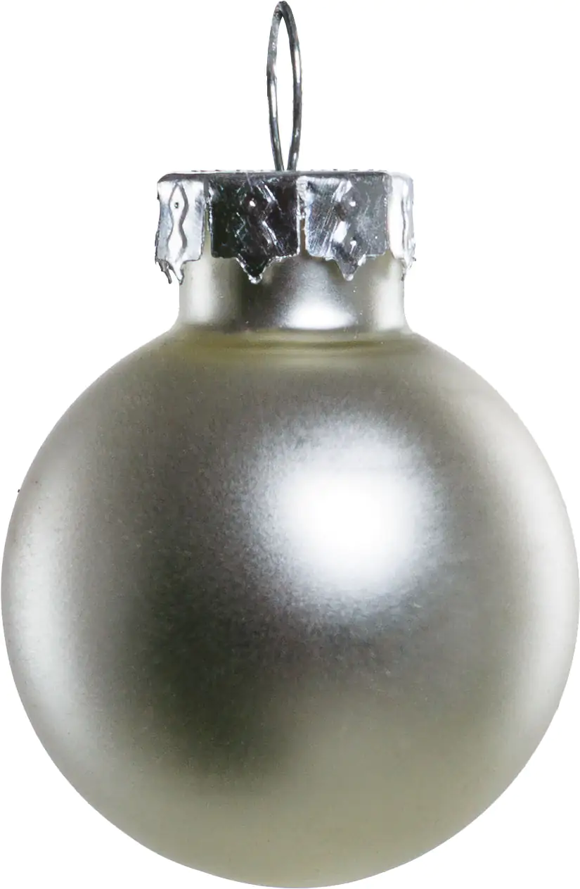 TrendLine Weihnachtskugeln aus Glas Ø 2,5 cm silber 24 Stück