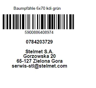 Kesseldruckimprägnierter Baumpfahl 70 cm, Ø 6 cm