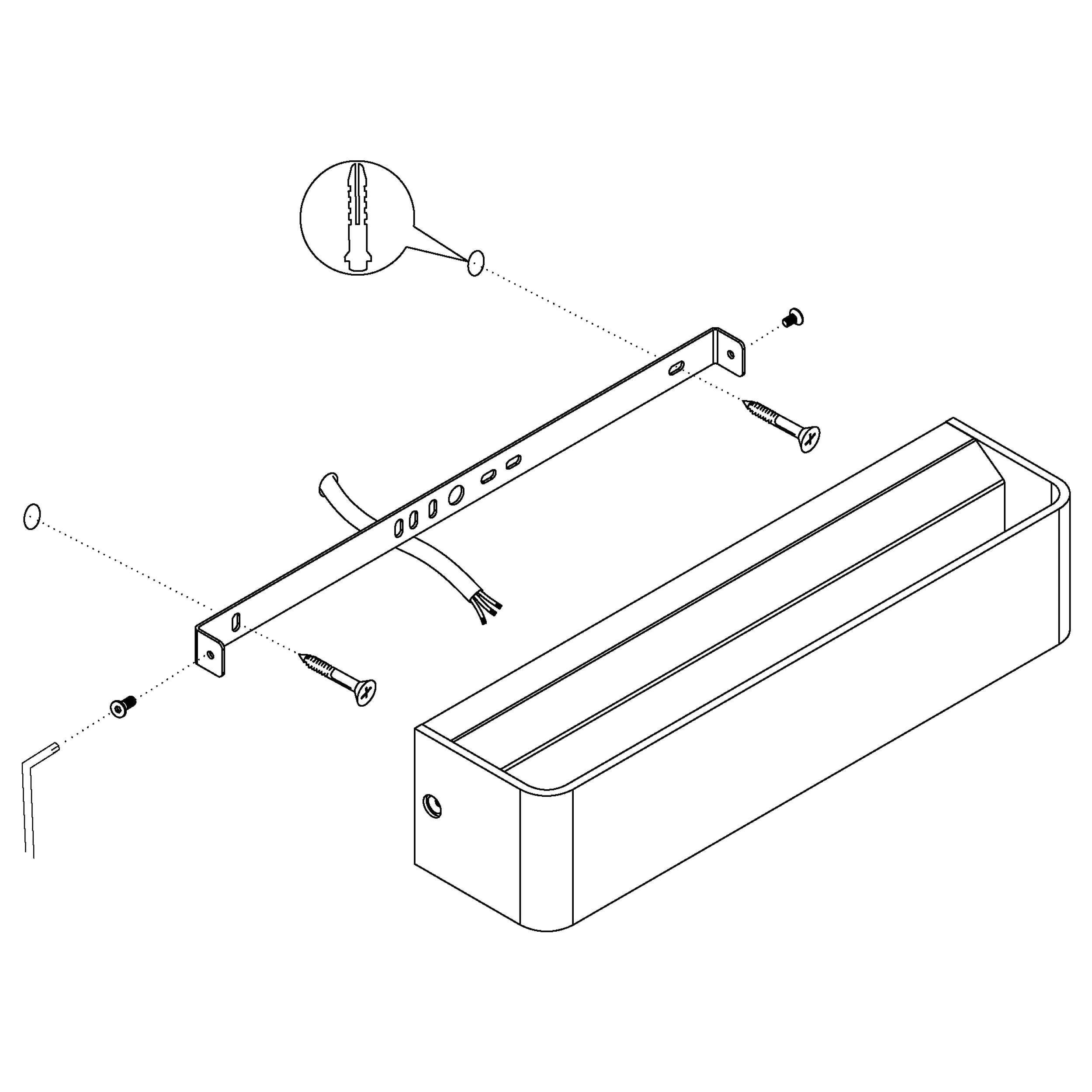 Eglo LED Wandleuchte Sania 4 weiß 36,5 x 8 cm Up & Down warmweiß