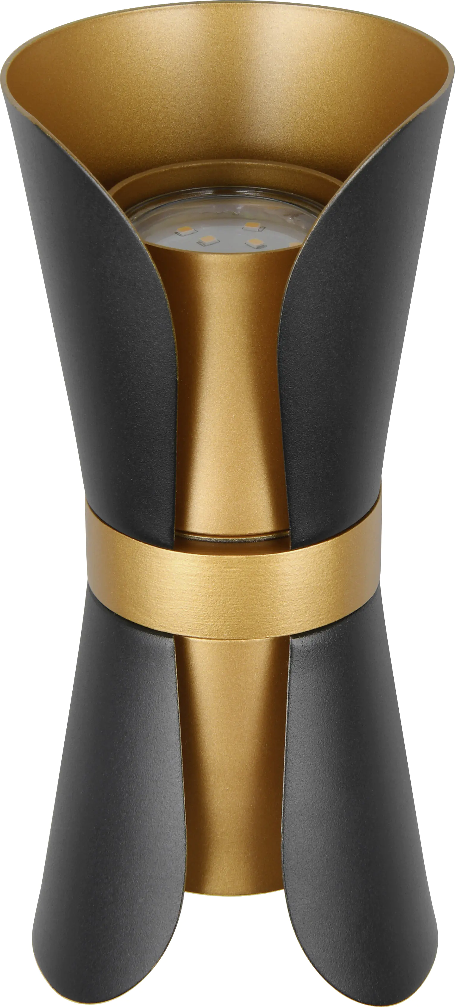 Trio Leuchten LED Wandleuchte Coat GU10 schwarz gold Metall