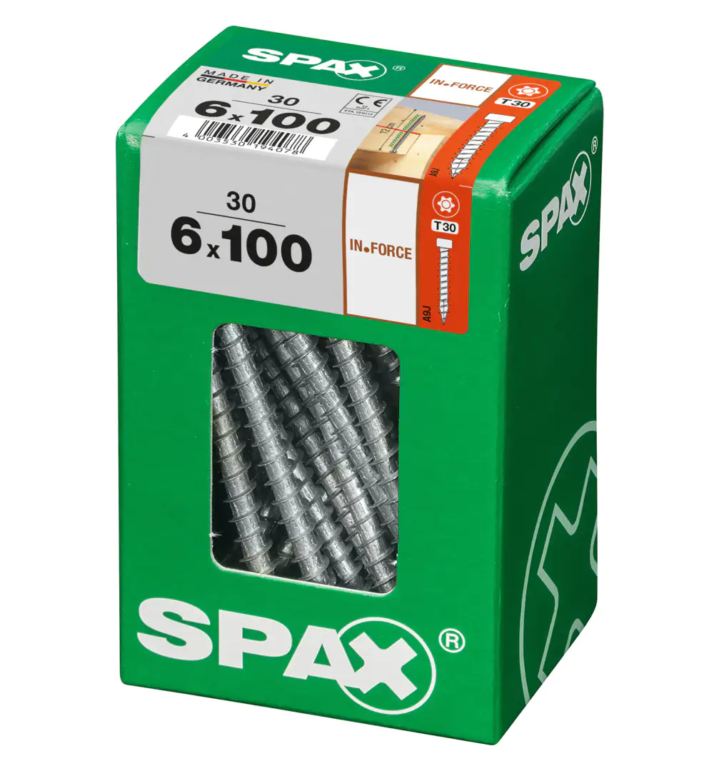 Spax Holzbauschrauben 6.0 x 100 mm TX 30 - 30 Stk.