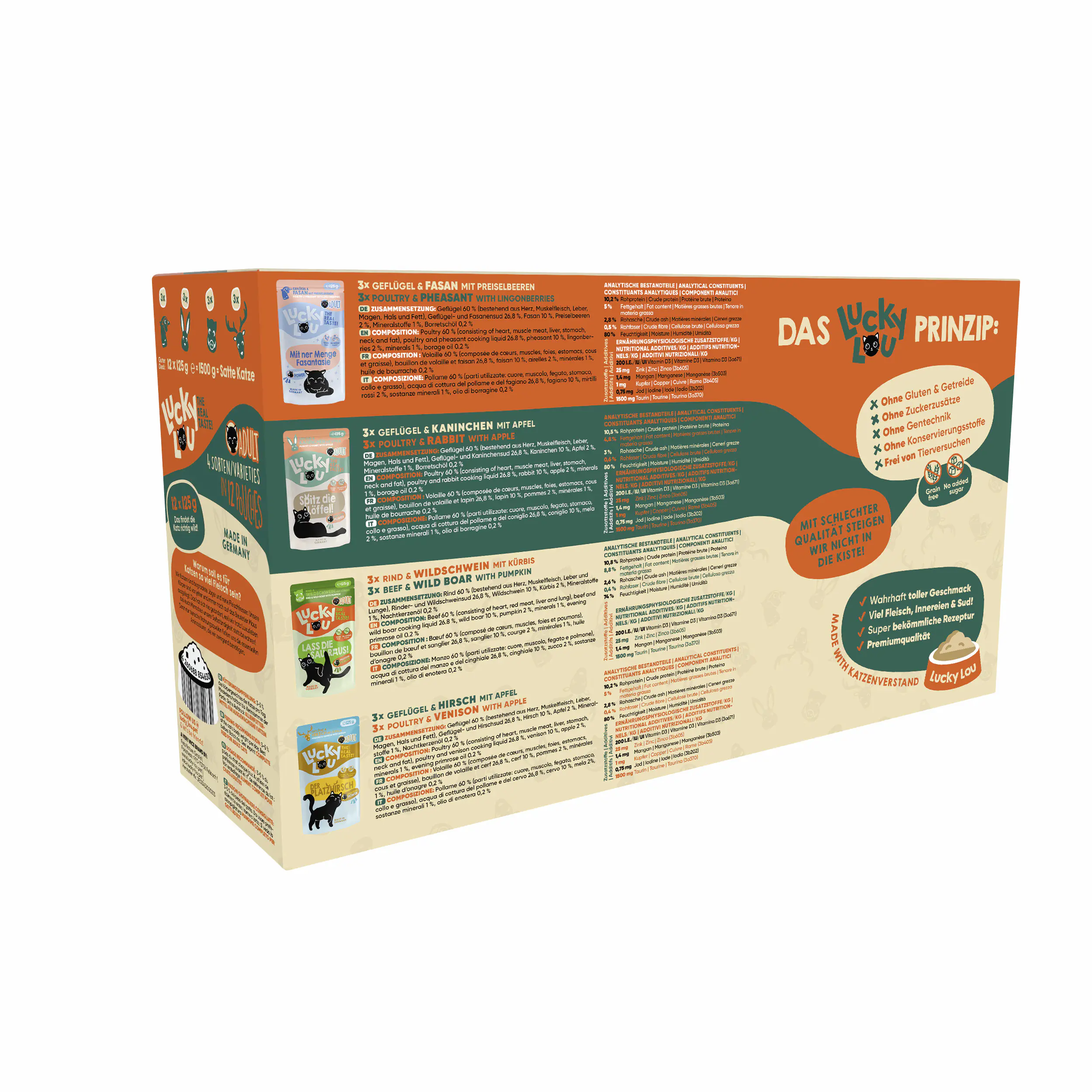 Lucky Lou Lifestage Adult Wild-Mix 12x125g
