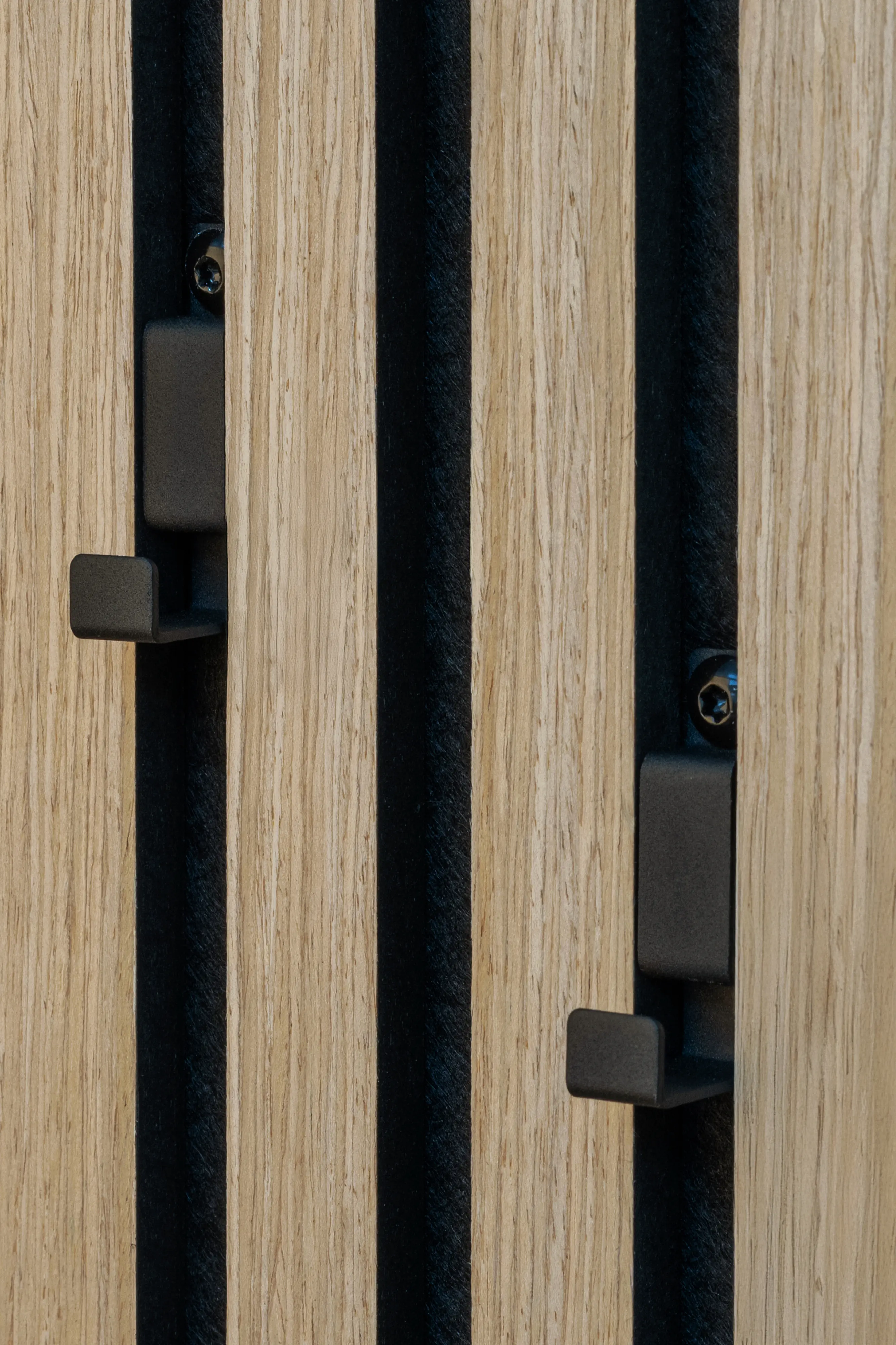 Neuhofer Haken für Akustikpaneele 5 x 1 x 2 cm schwarz 2 Stück