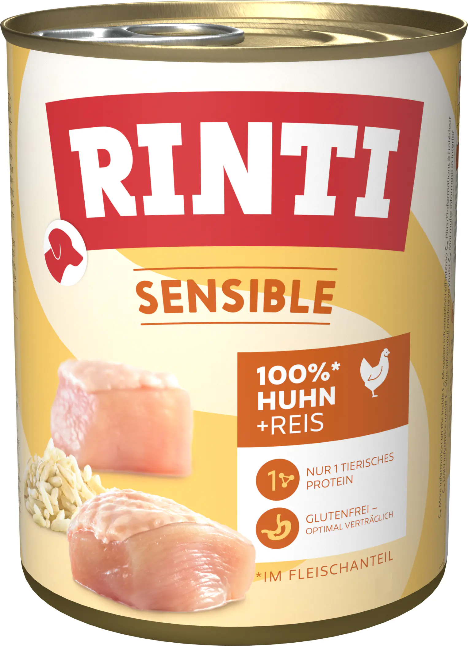Rinti Sensible Hundenassfutter Adult 800 g Huhn & Reis