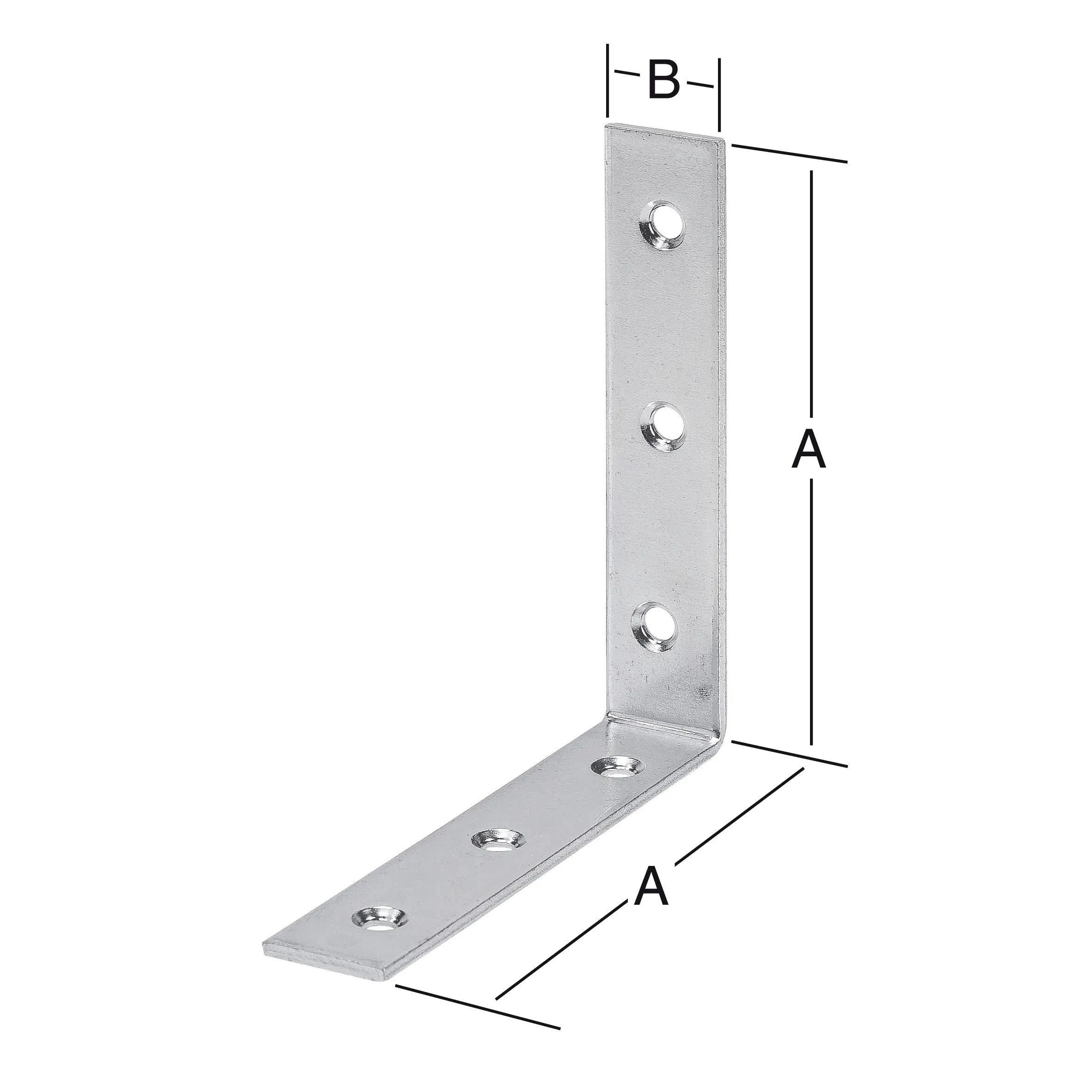 Vormann Stuhlwinkel 125x125x23 mm Stahl verzinkt - 1 Stück