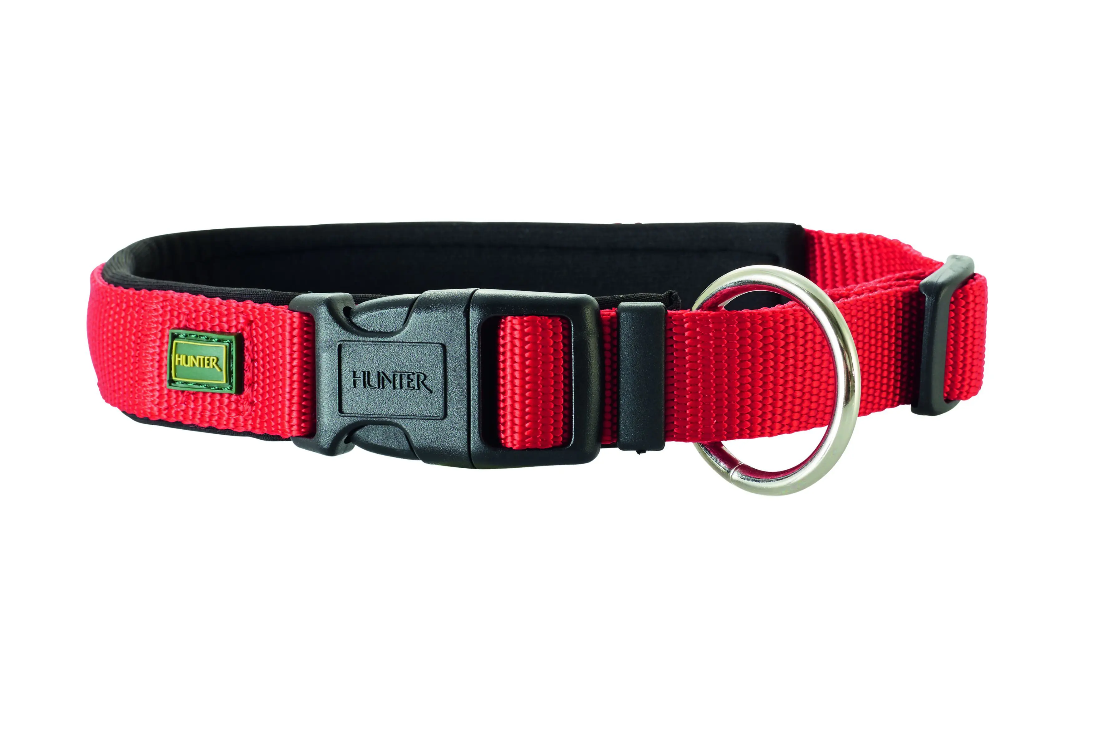 Hunter Hundehalsband Neopren Vario Plus M rot/schwarz