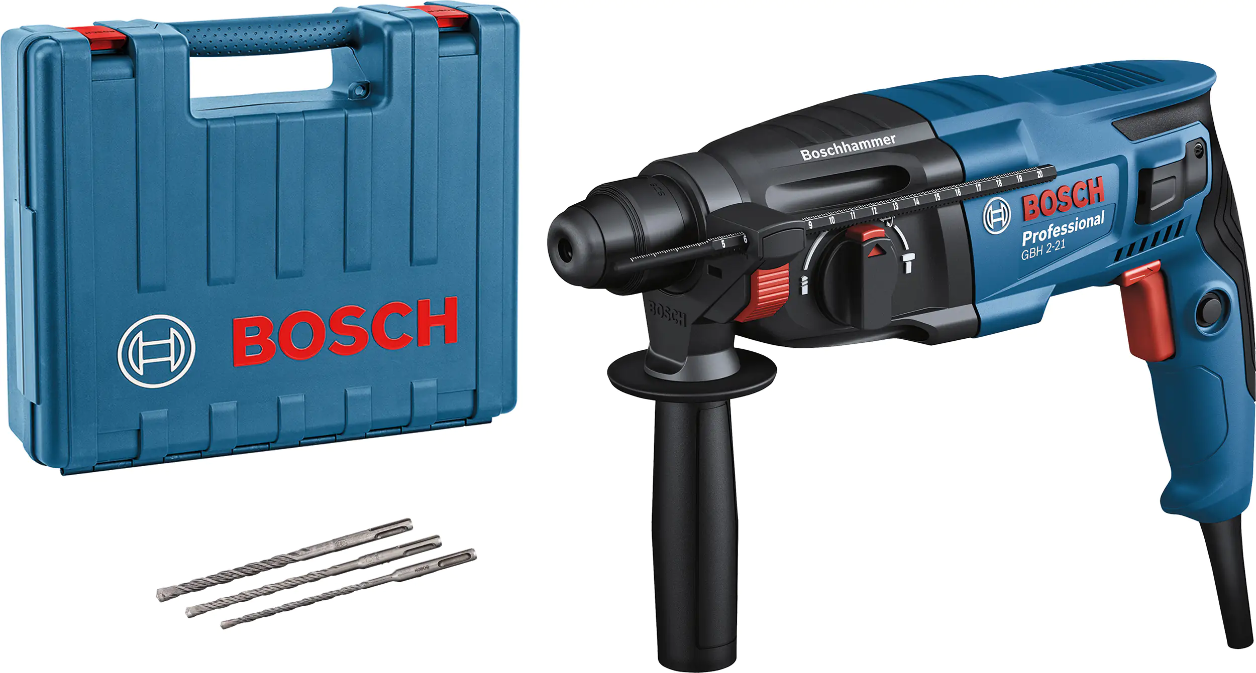 Bosch Professional Bohrhammer GBH 2-21 720 W mit Koffer