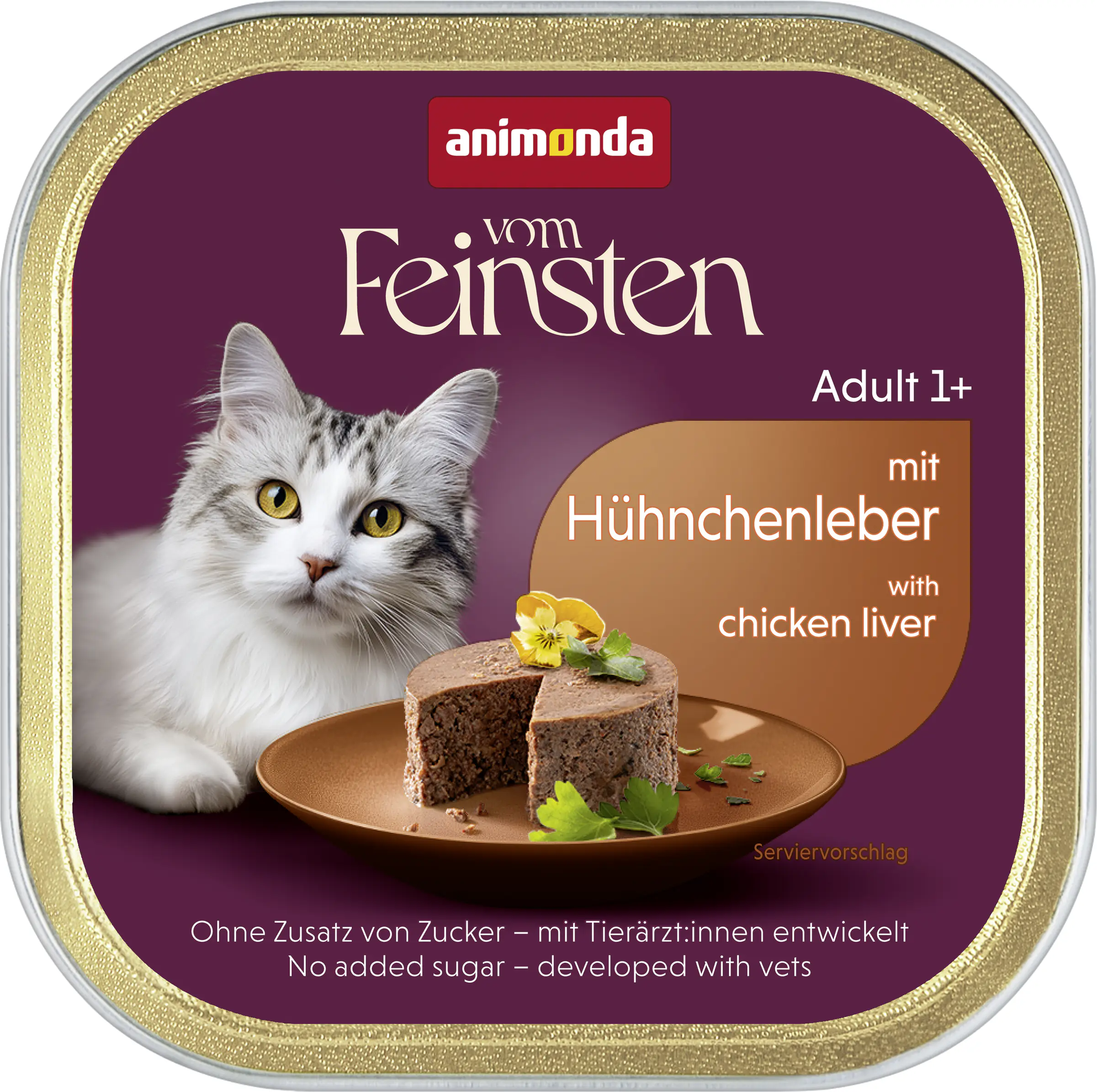 Animonda vom Feinsten Katzennassfutter Adult getreidefrei 100 g Hühnchenleber