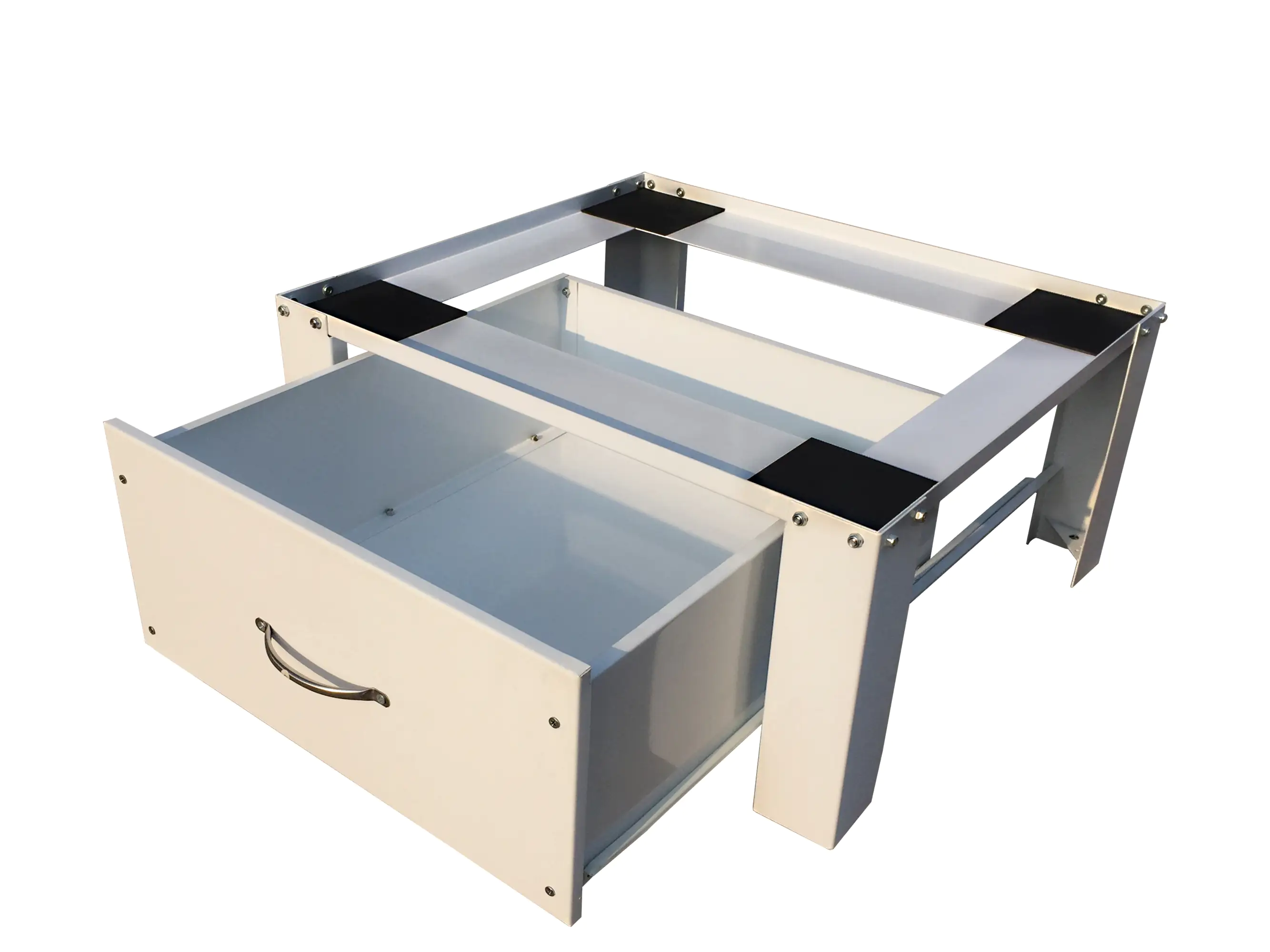Respekta Waschmaschinen Erhöhung mit Schublade 30 x 63 x 56,5 cm (H x B x T) weiß