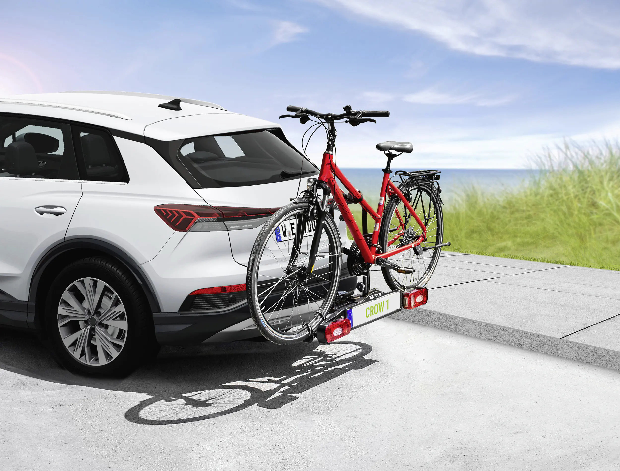 EUFAB Fahrradträger CROW1 für 1 Fahrrad komplett vormontiert