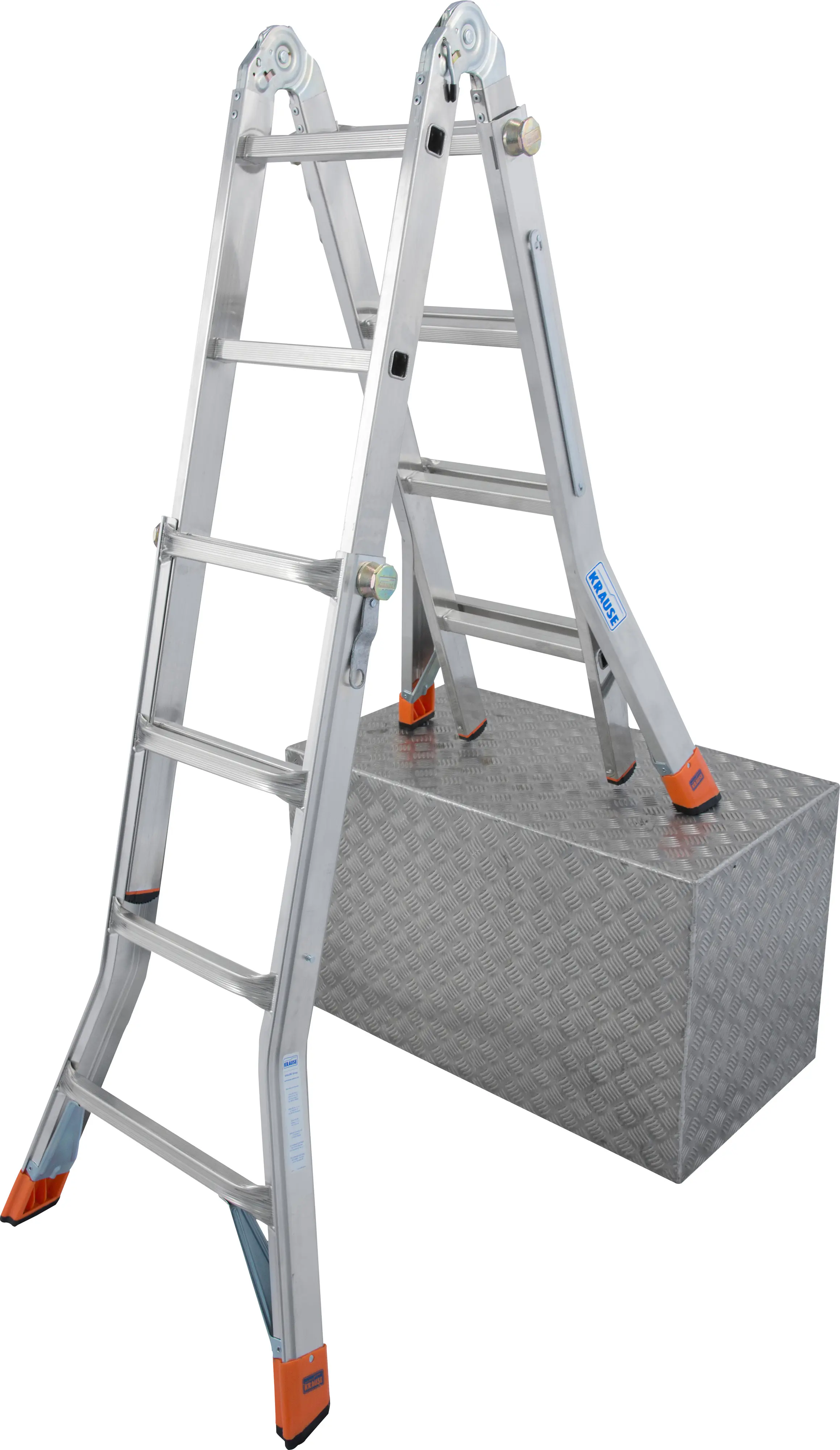 Krause Aluminium-Gelenk-Teleskopleiter MONTO TeleMatic 5 m