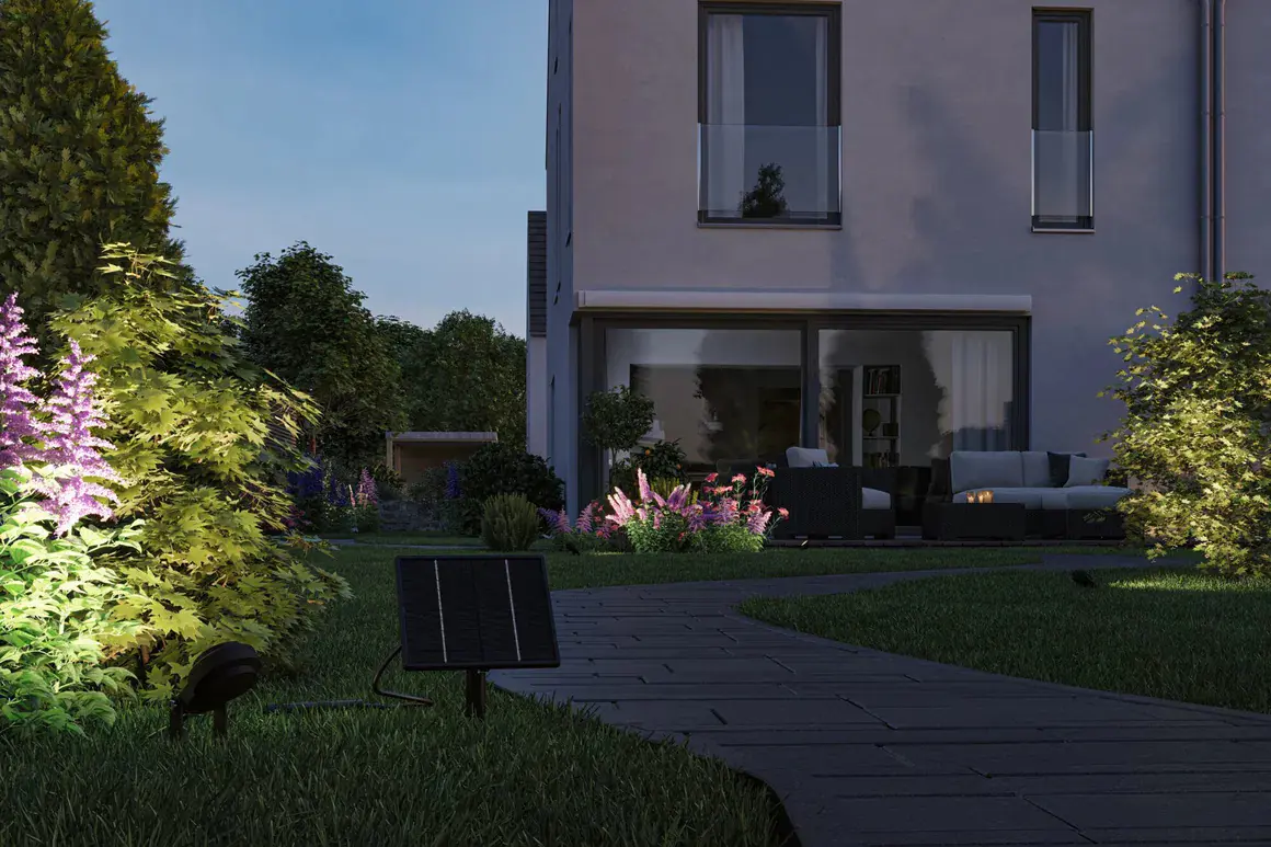 Paulmann LED-Außenleuchte Solarpanel Outdoor Plug & Shine 41,8 x 18,3 cm anthrazit