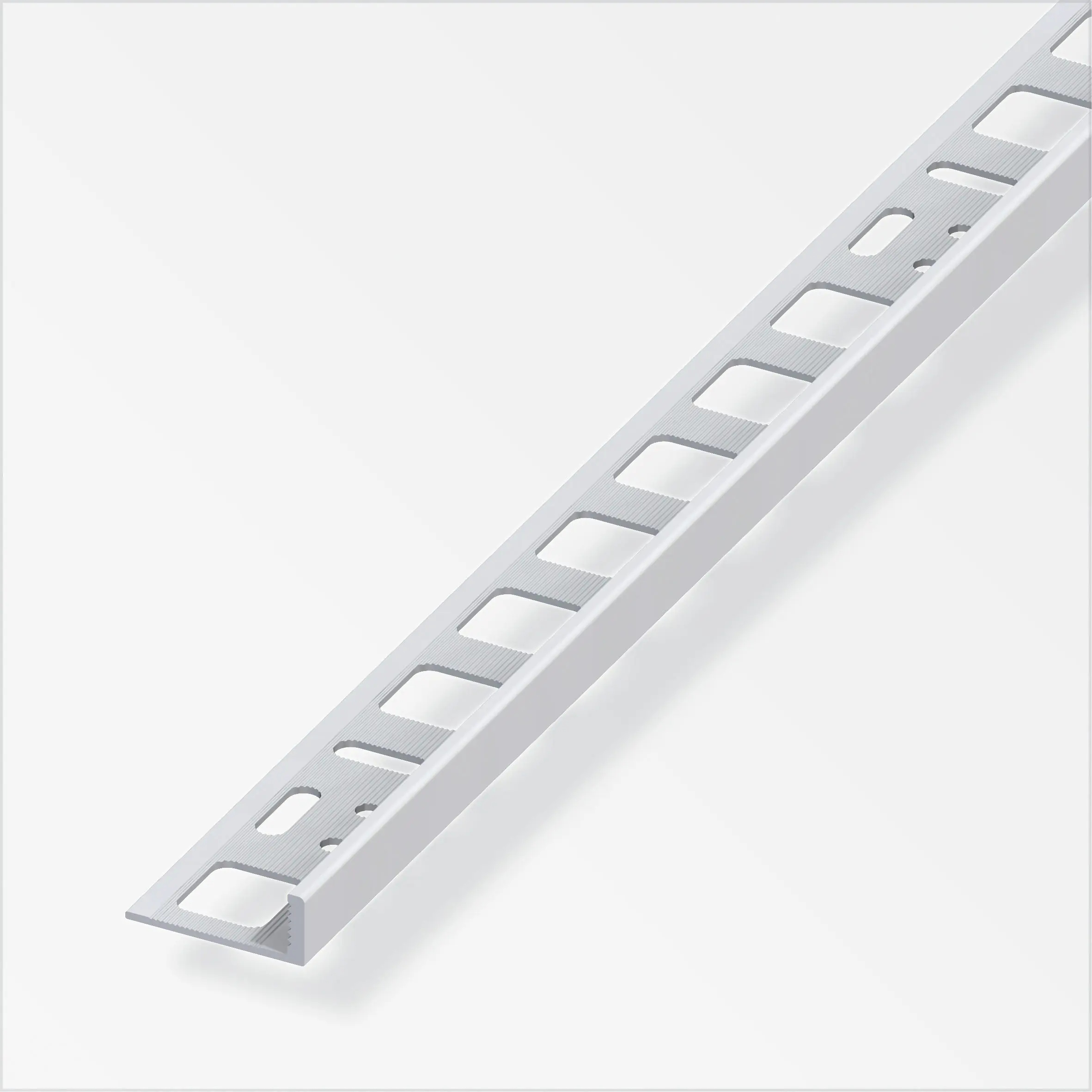 alfer Winkelprofil PVC glatt grau
