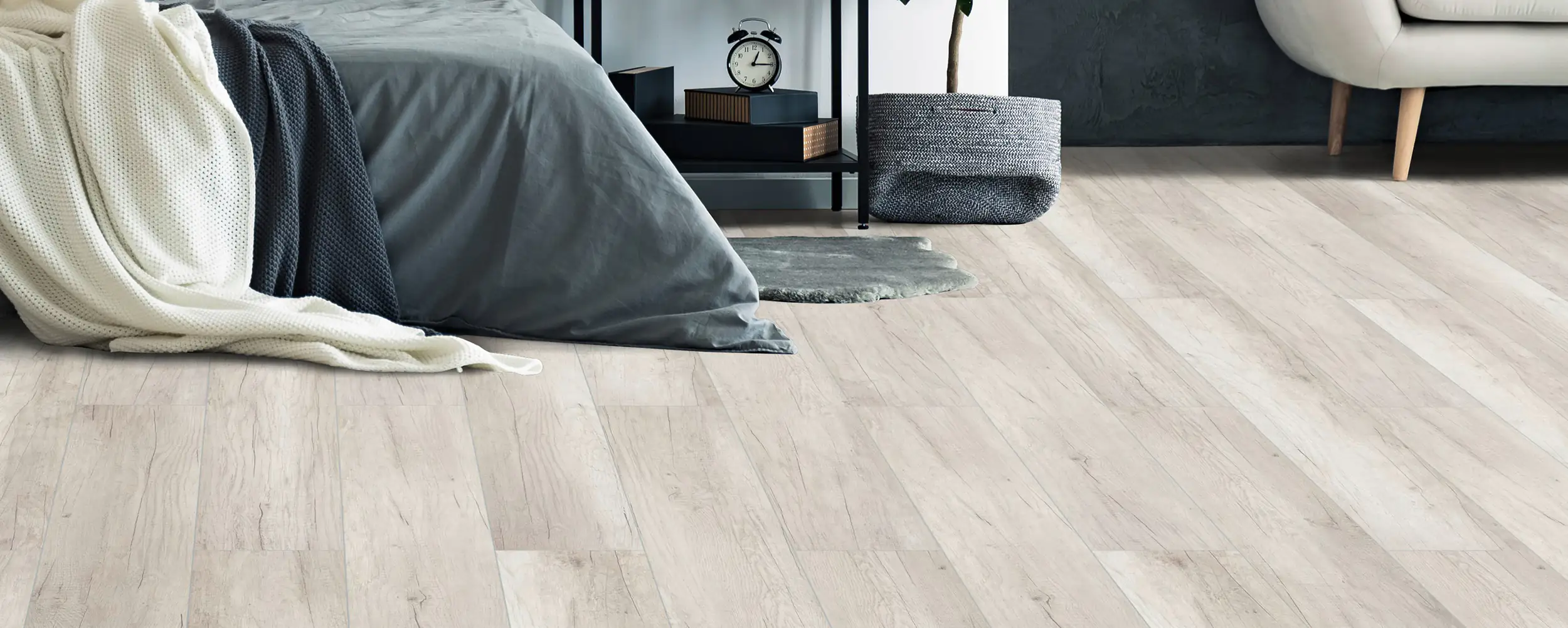 Classen Laminat Megaloc Aquaprotect 128,5 x 19,2 cm 8 mm Oak light grey