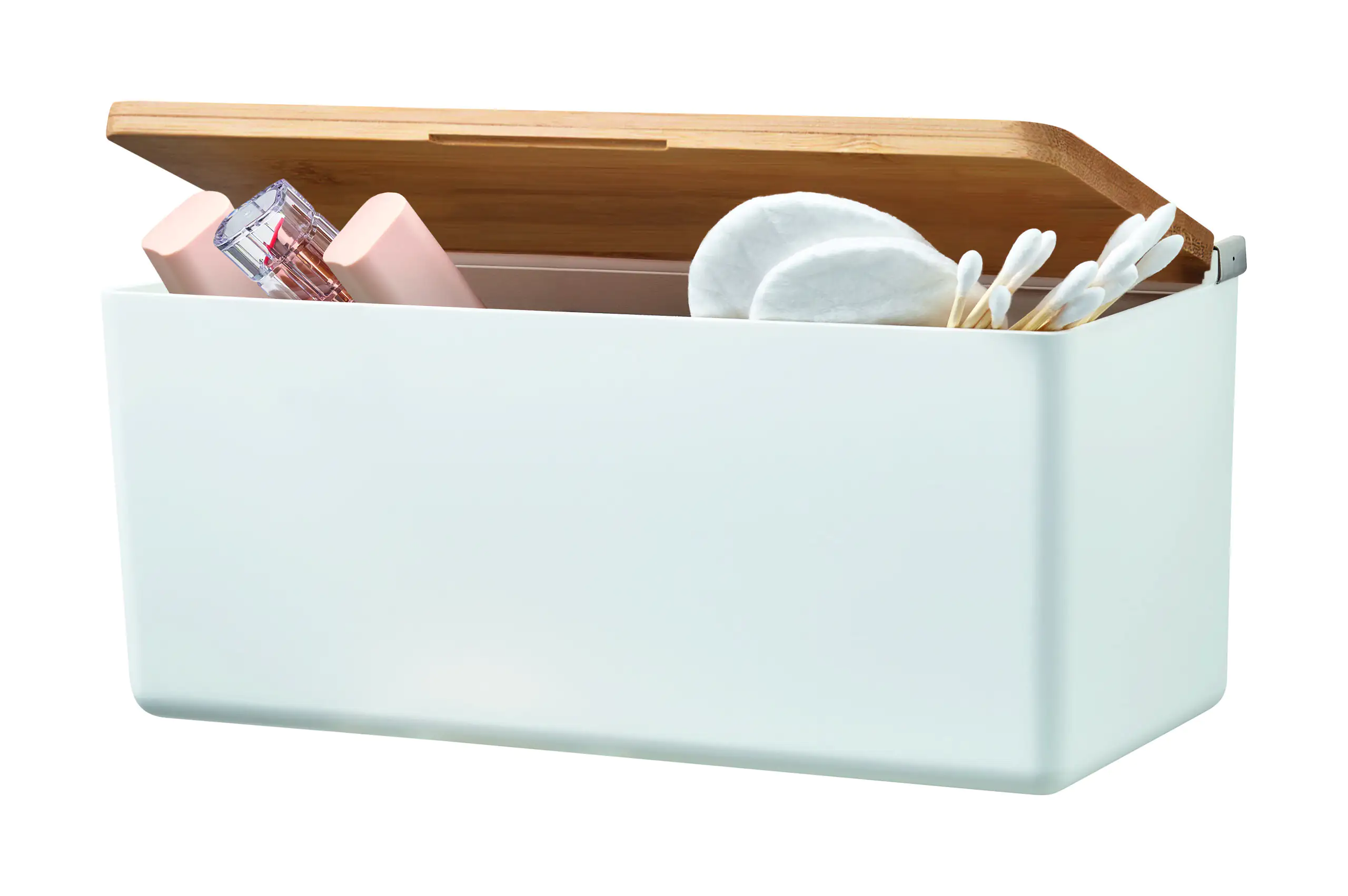 tesa Baboo Aufbewahrungsbox M weiß mit Deckel