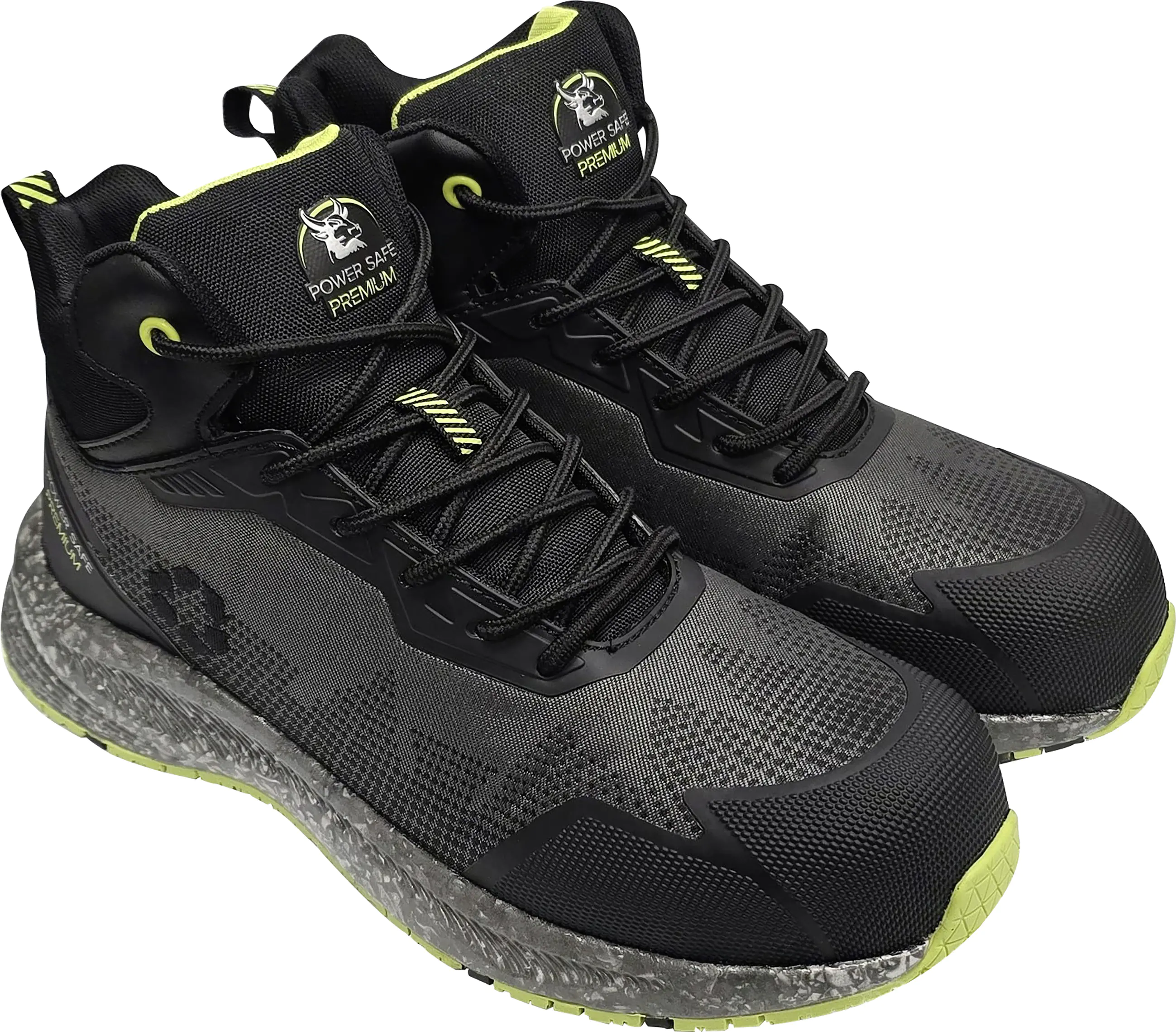 Sicherheitsstiefel Ecostar Mid S1P schwarz-neongrün