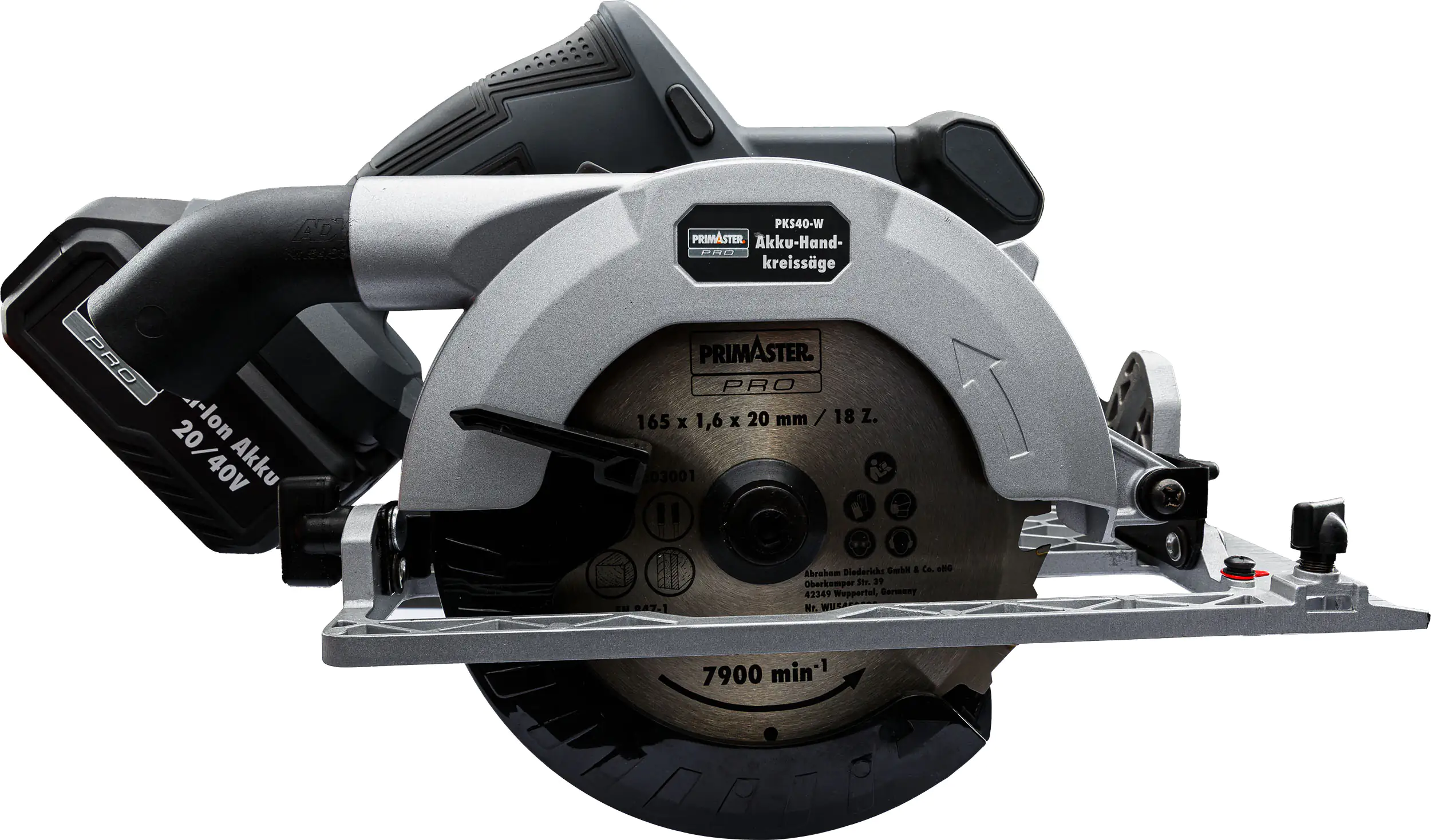 Primaster Pro Akku-Handkreissäge HKS40 40 V Solo