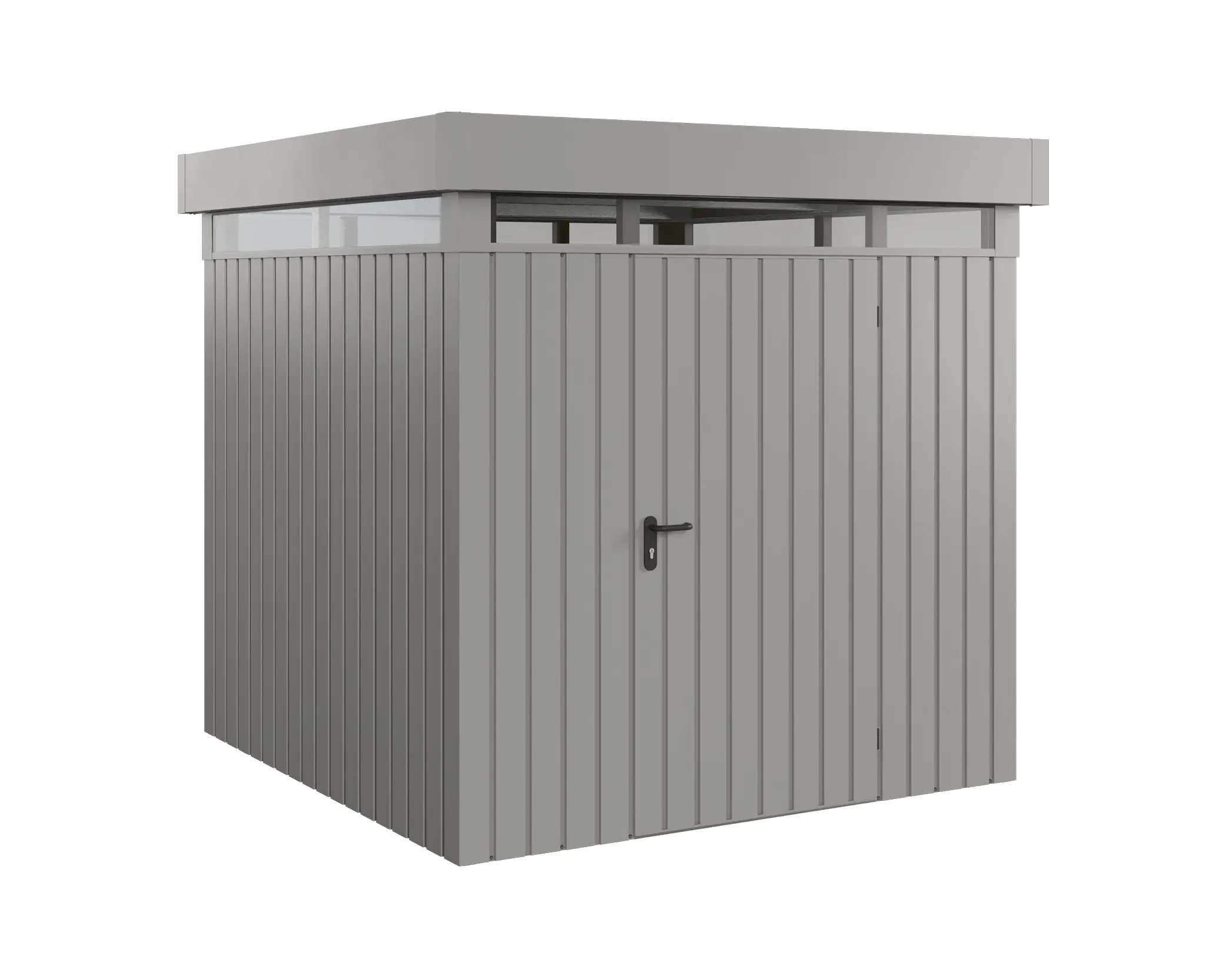EcoStar Metallgerätehaus Euroline EFD5 LB graualuminium 214 x 214 cm