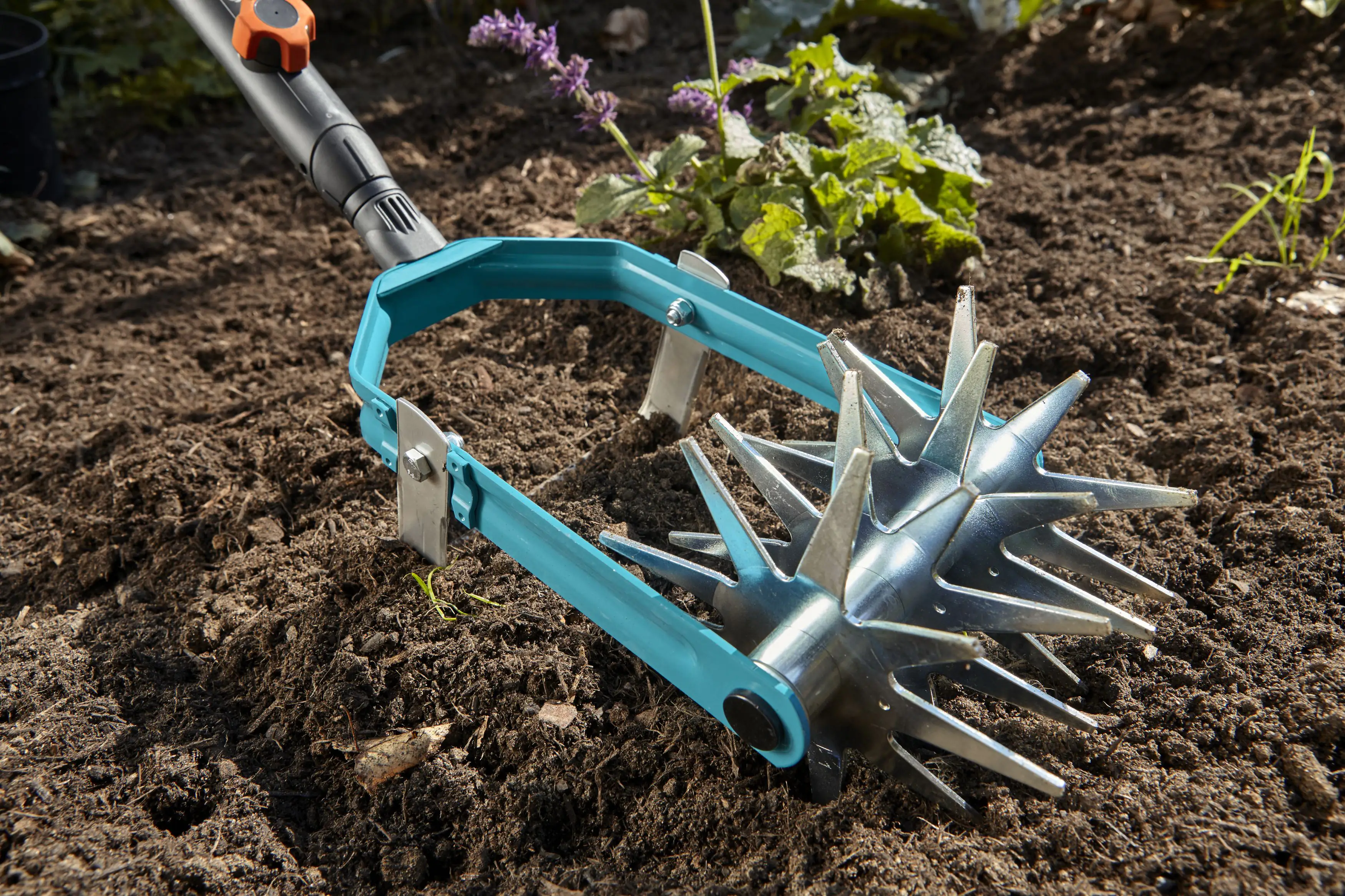 Gardena Sternfräse mit Jätemesser combisystem 14 cm Arbeitsbreite