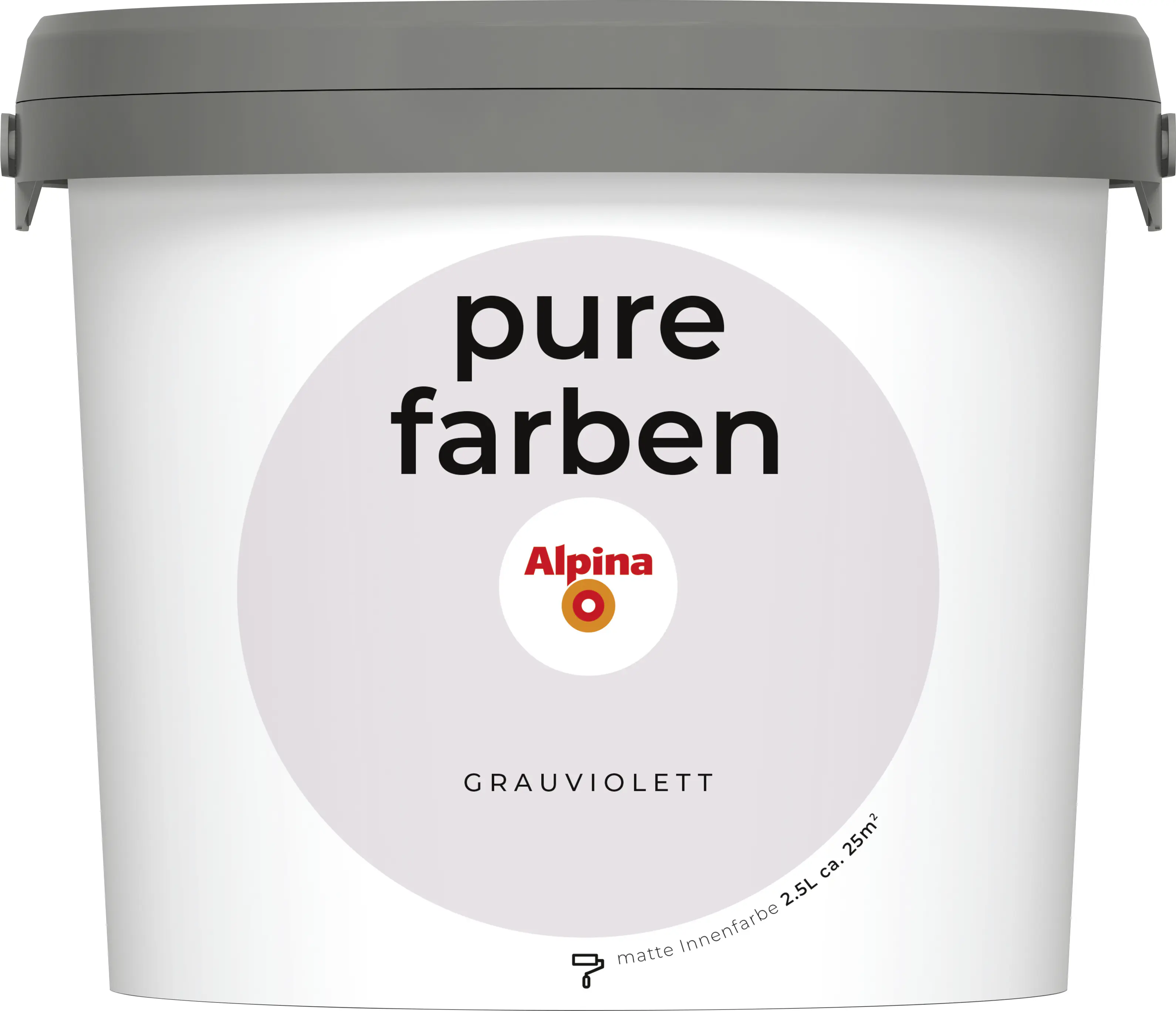 Alpina Pure Farben Wandfarbe grauviolett 2,5 L