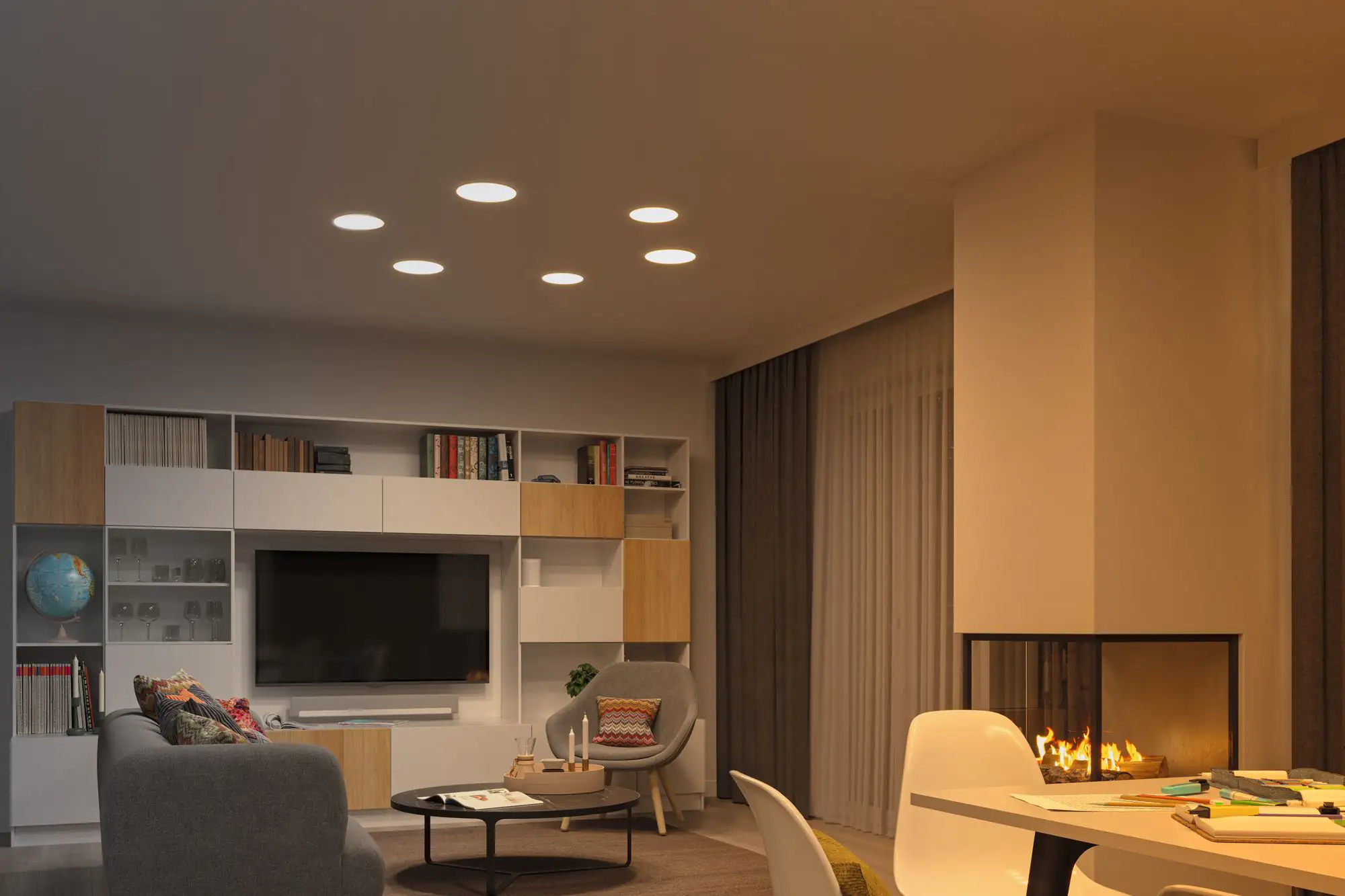 Paulmann LED Einbaupanel Veluna VariFit Zigbee satin Ø 18,5 cm