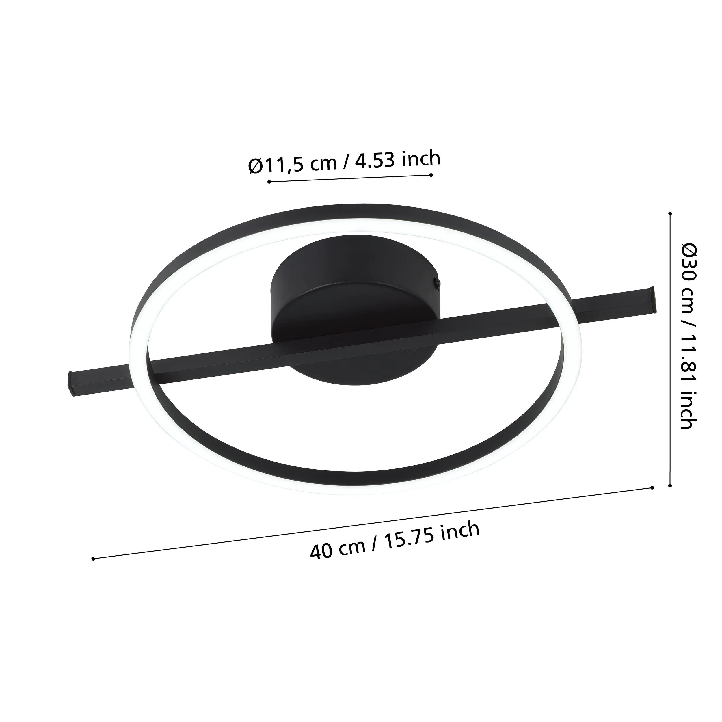 Eglo LED Deckenleuchte Amandolo 17W, 1900 lm, 2700-6500K, CCT