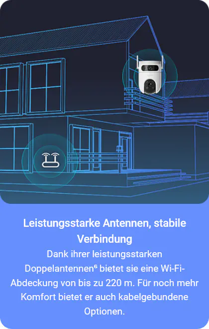  Ezviz WLAN Outdoor Überwachungskamera H9c Dual 2K