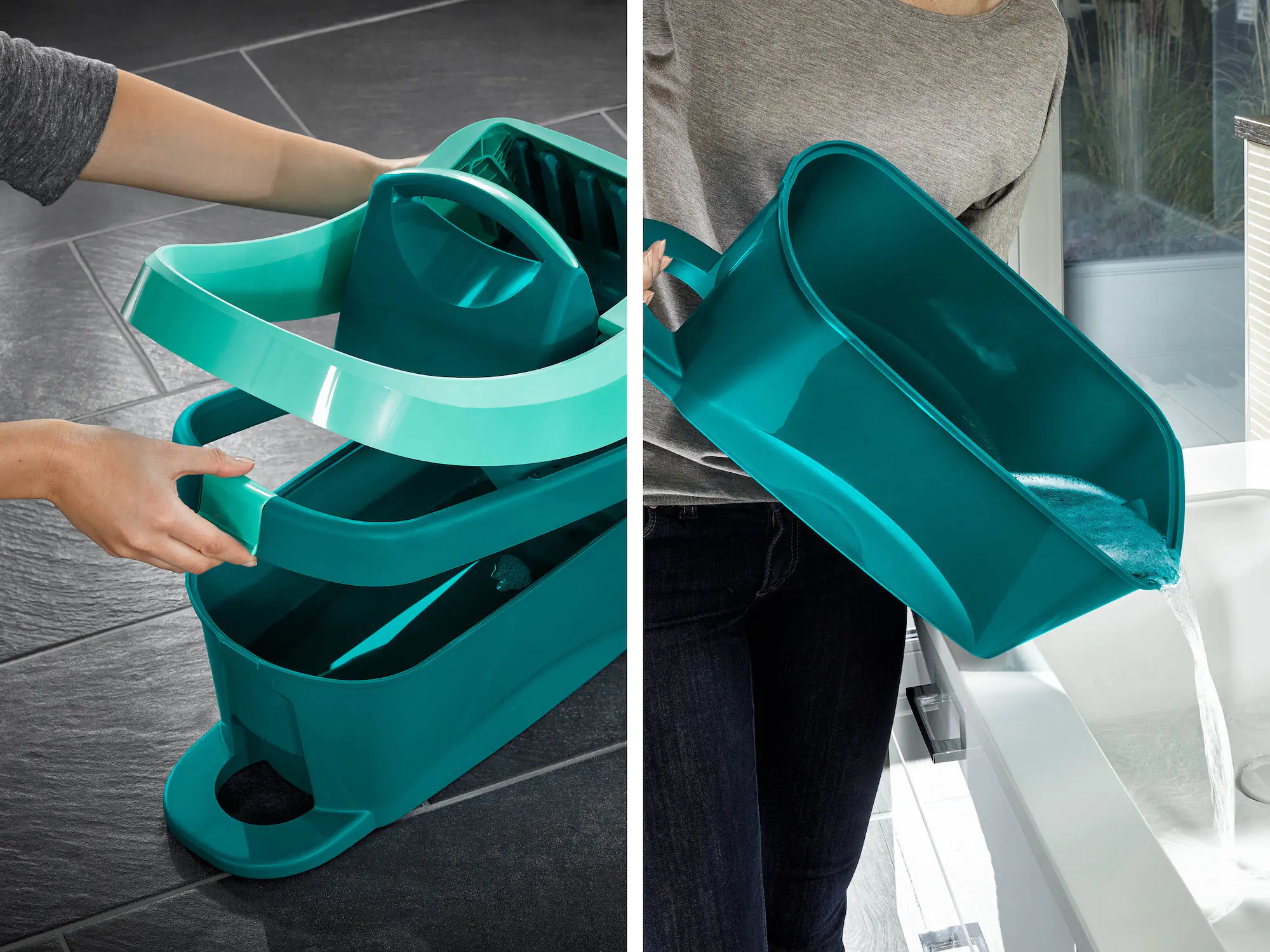 Leifheit Wischtuchpresse Profi XL Evo mit Rollen