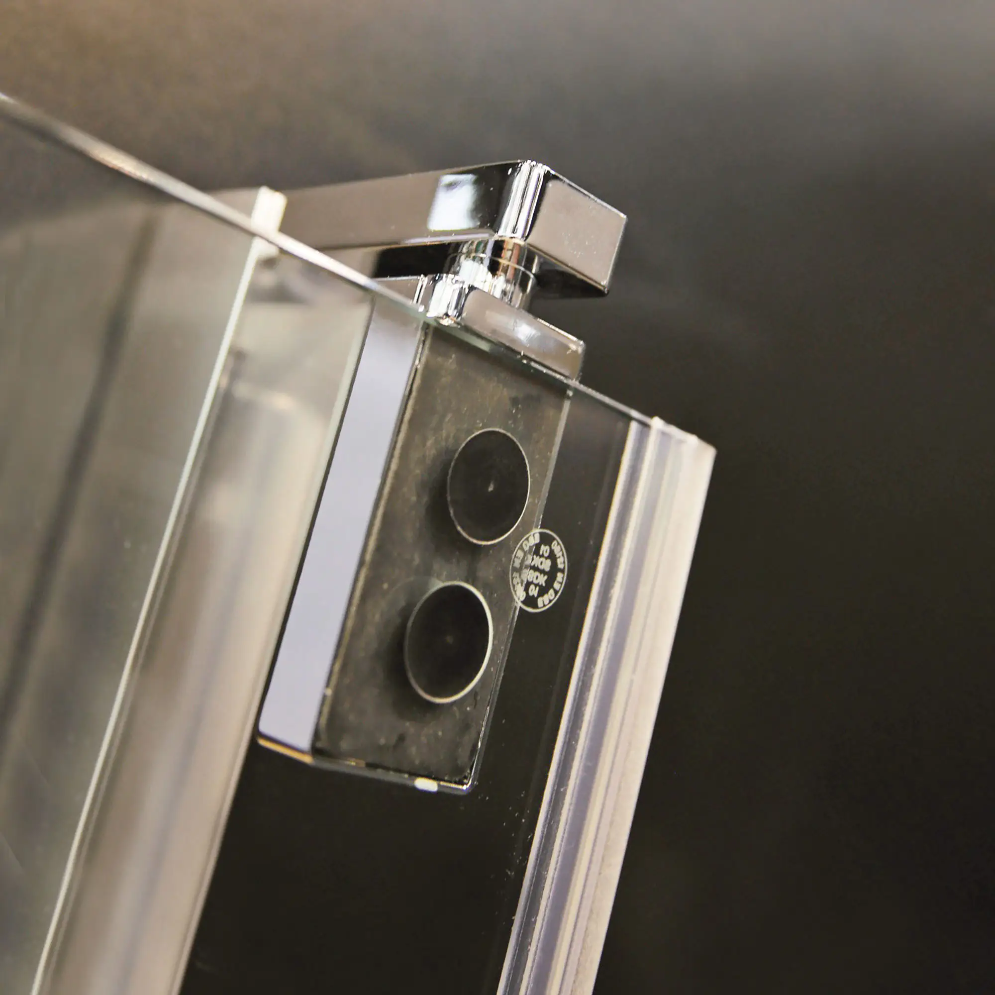 Breuer Europa Design Duschtür zu Glaswand 90 cm, links, Alu chromeffekt, Klarglas hell