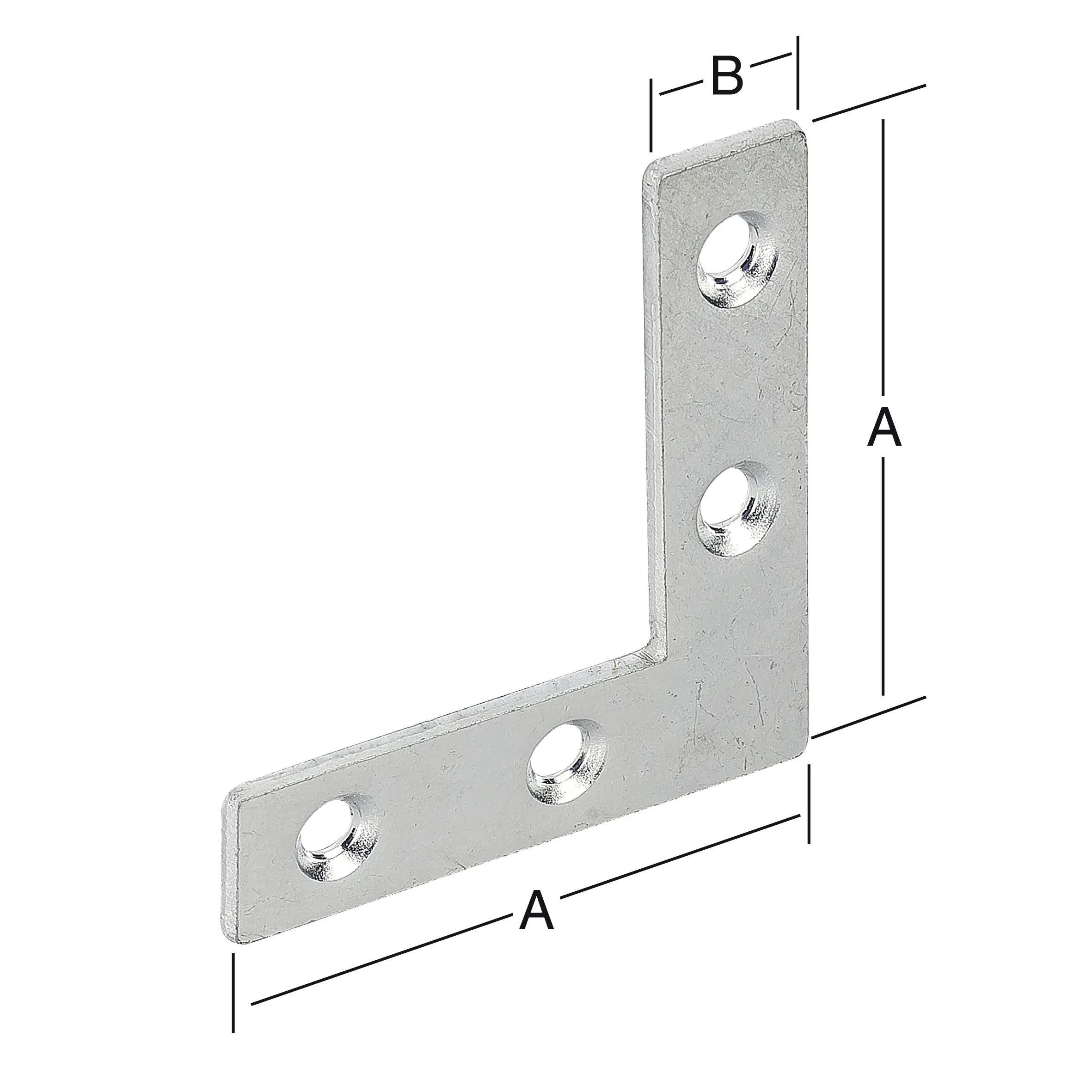 Vormann Möbel-Flachwinkel verzinkt 40 x 10 mm