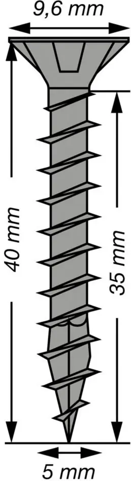 Spax Universalschrauben 5 x 40 mm T20 Vollgewinde - 25 Stk. 