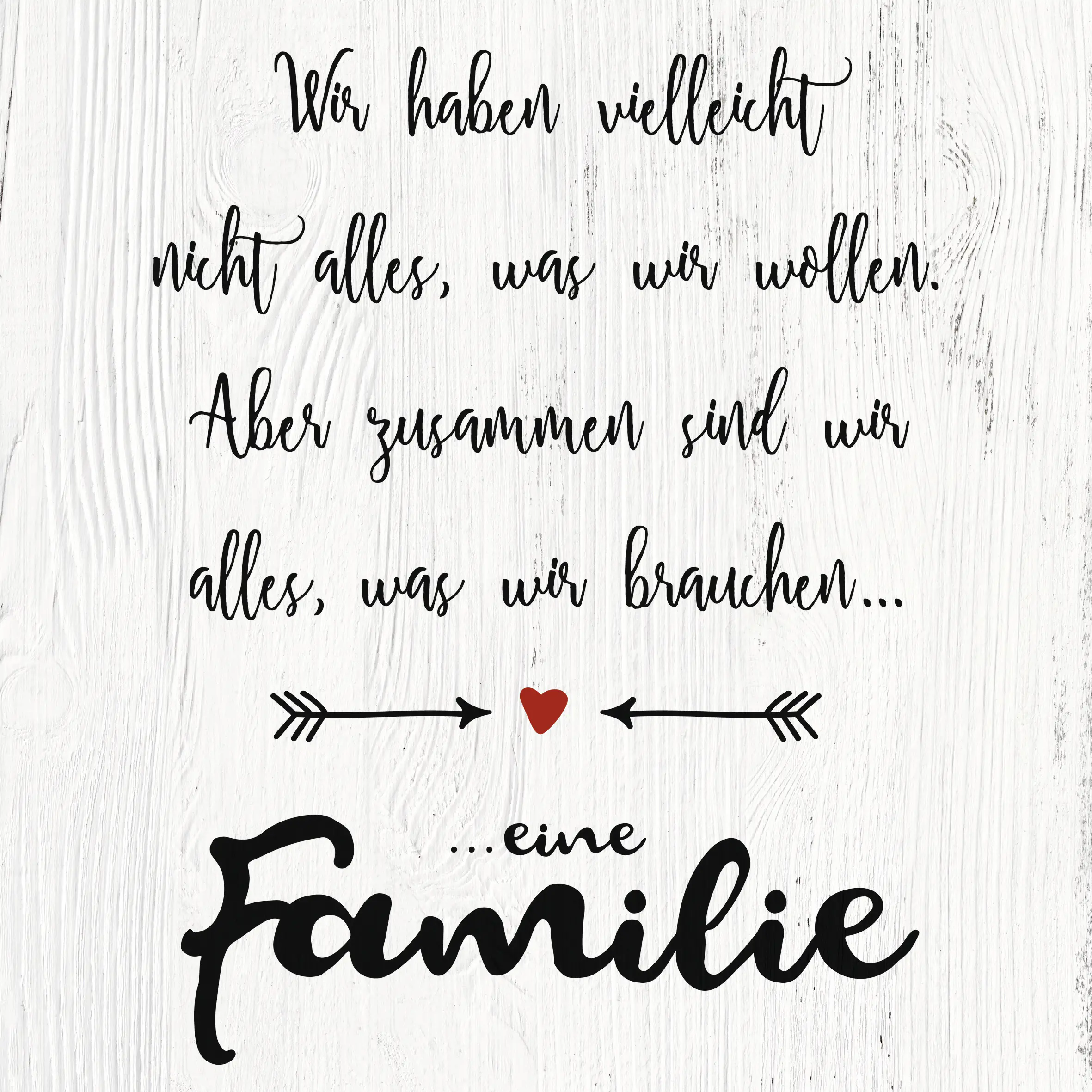 Deco-Canvas Bild - Eine Familie 35 x 35 cm