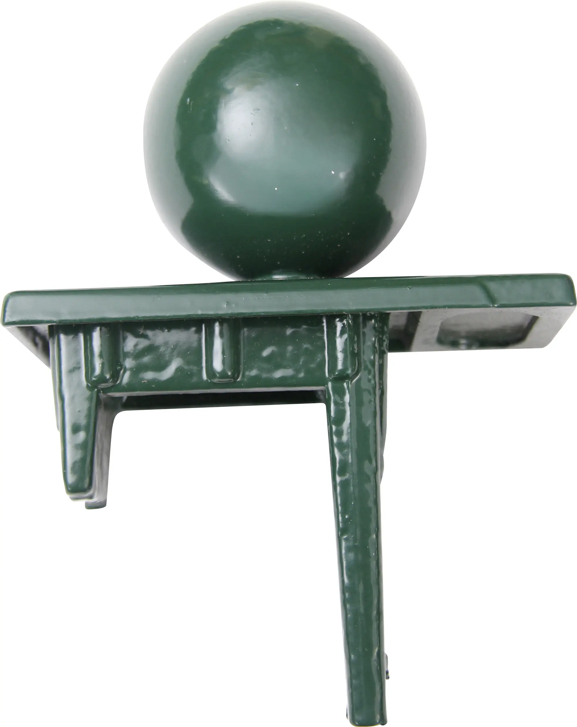 Floraworld Pfostenkugel Aluminium 8 x 4 cm moosgrün