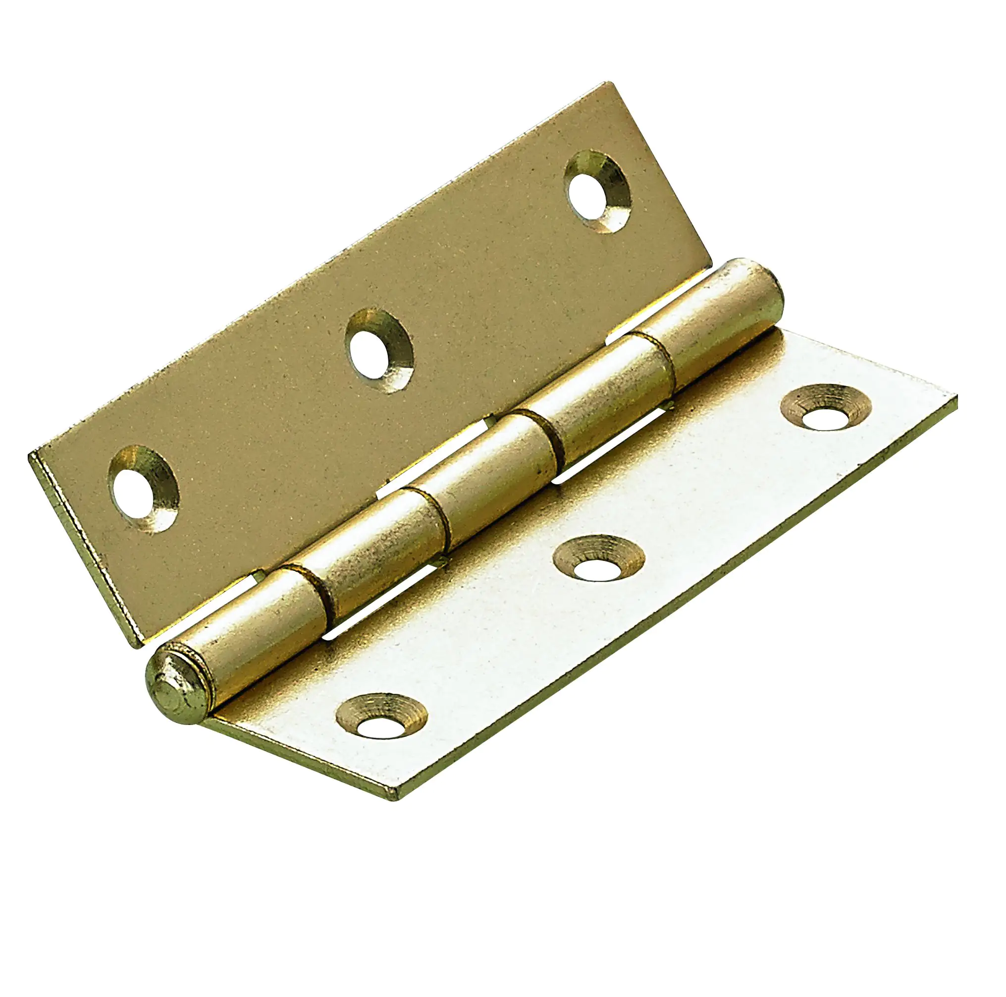 Hettich Schmales Scharnier Stahl, vermessingt, 40 x 70 mm