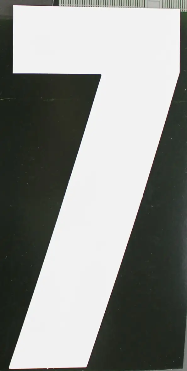 Conacord Reflektierende Klebezahl "7" weiß 170 mm