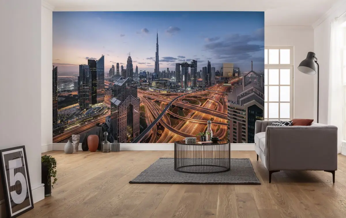 Komar Vlies Fototapete Lights of Dubai  450 x 280 cm 