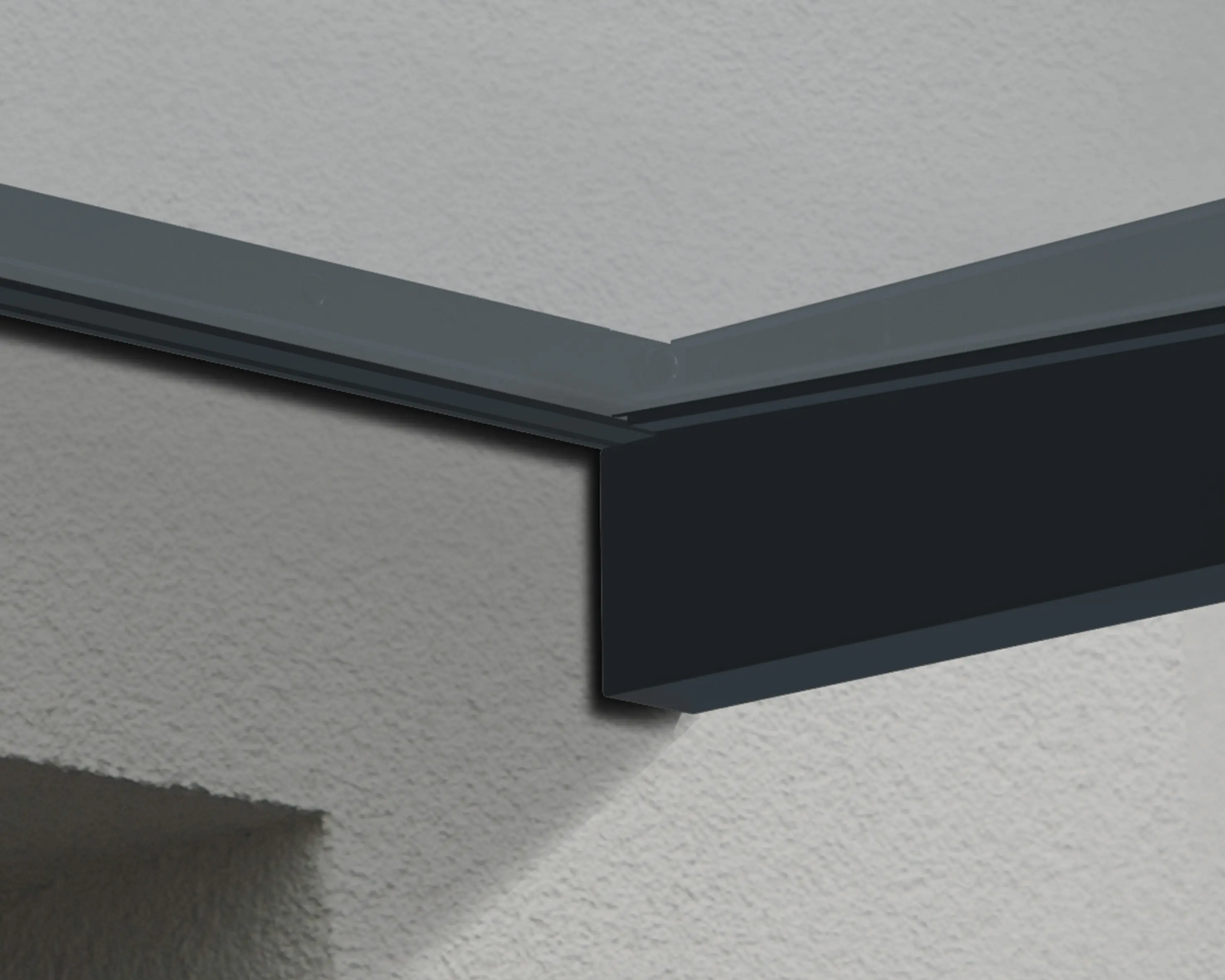 Canopia Vordach Sophia 2150  Grau Alu 215 x 95 cm