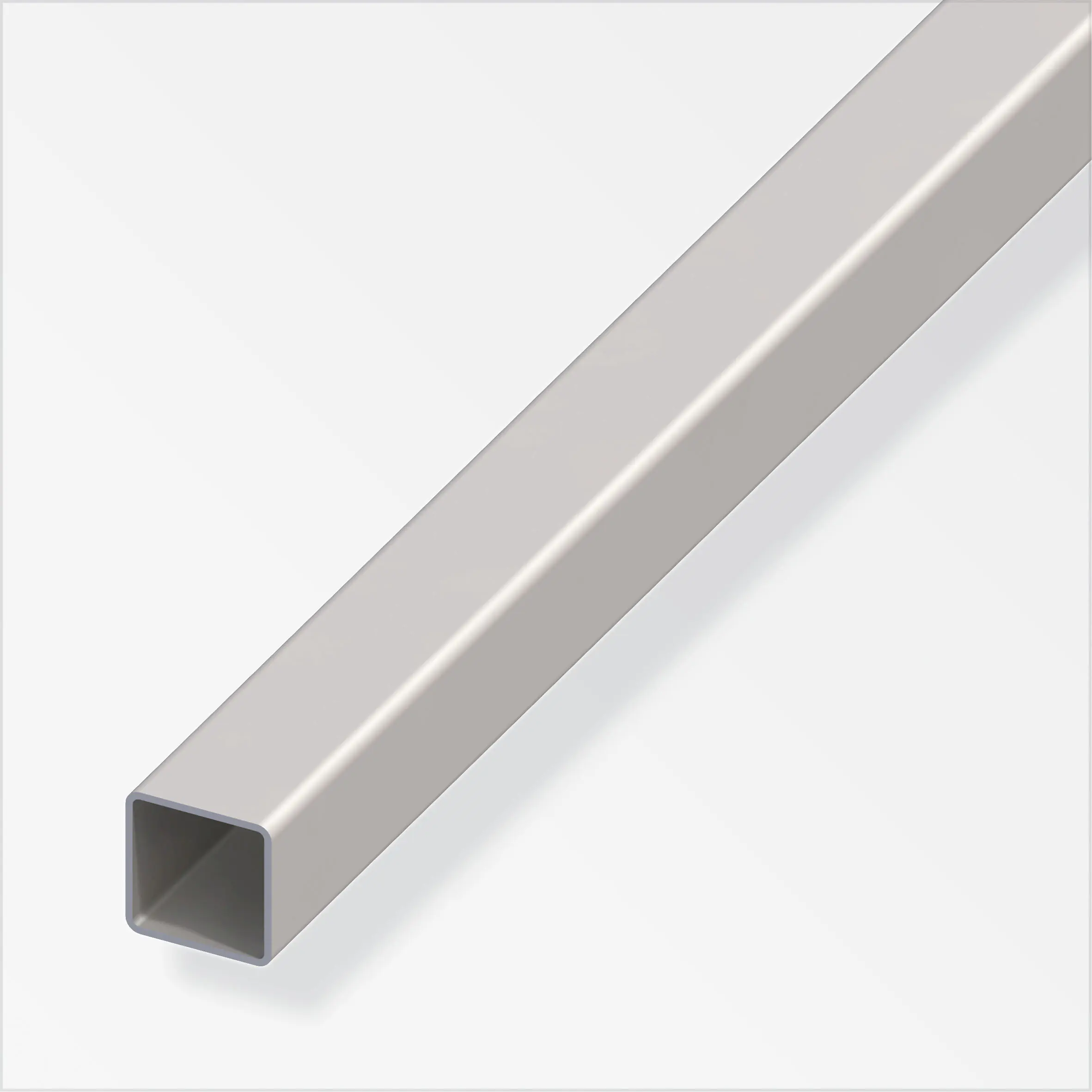 alfer Vierkantrohr 1 m, 35 x 35 x 1.5 mm Stahl roh natur