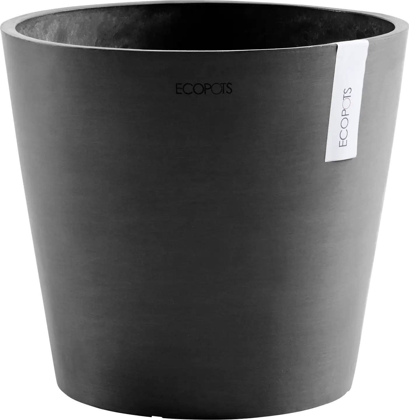 Ecopots Pflanztopf Amsterdam Ø 30 x 26 cm dunkelgrau