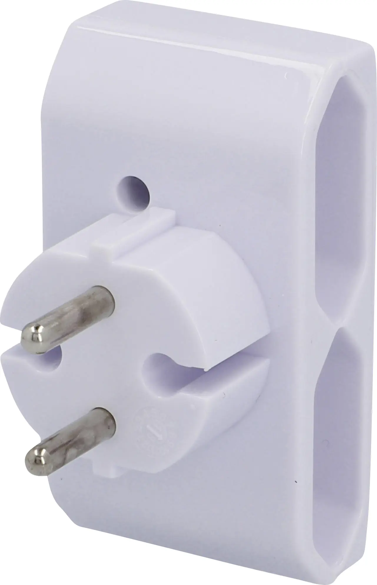 Euro-Adapter 2-fach flach weiß