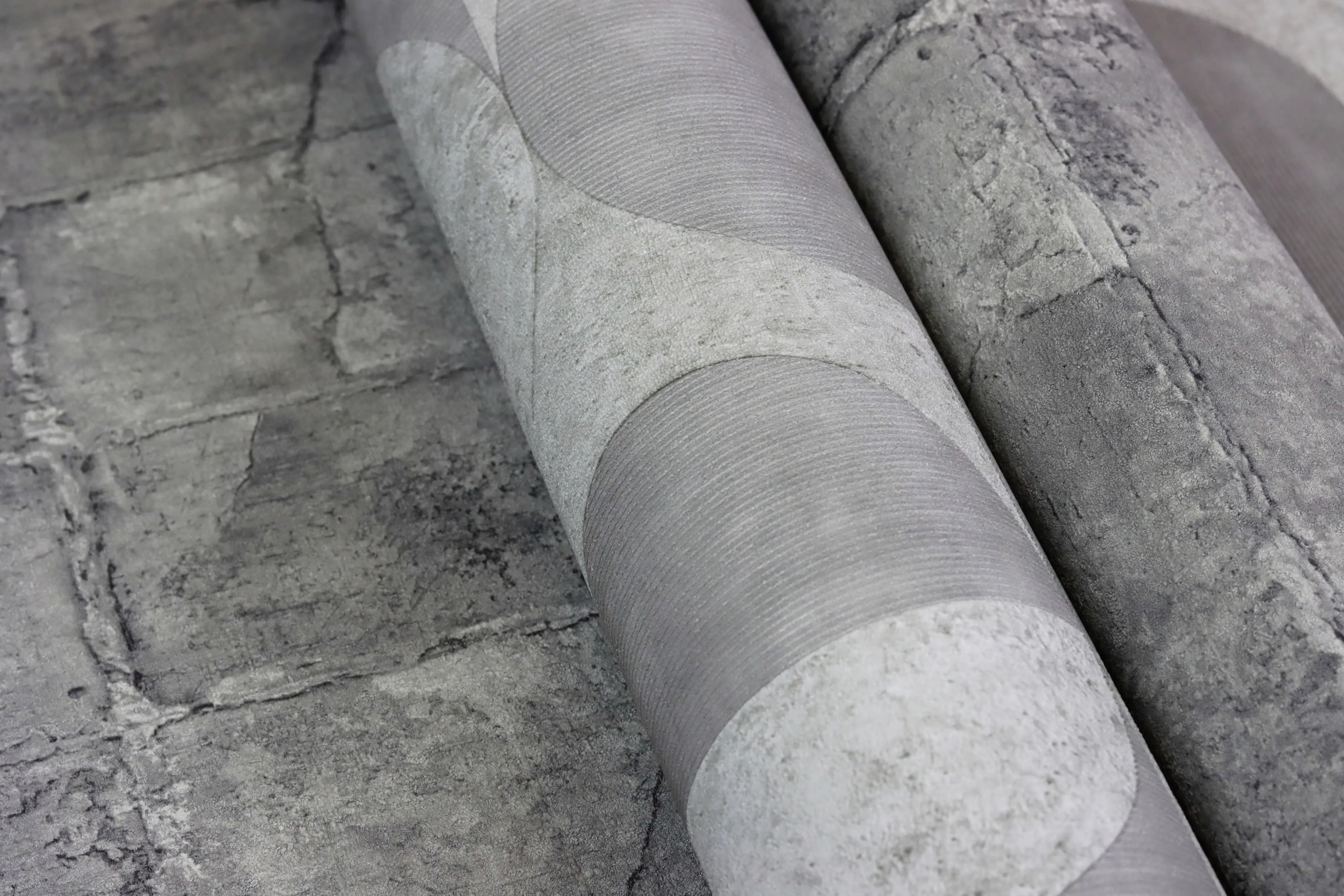 Rasch Vliestapete 520156 Concrete steine grau 10,05x 0,53 m