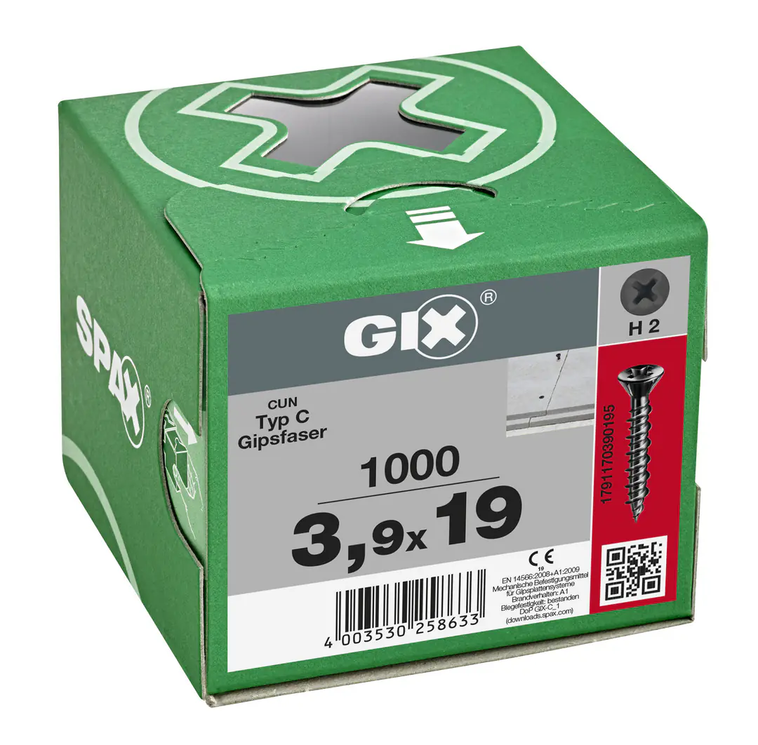 Spax Trockenbauschrauben 3.9 x 19 mm PH 2 - 1000 Stk.