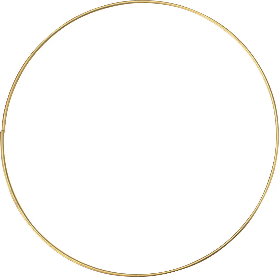 Metallring goldfarben, 20 cm