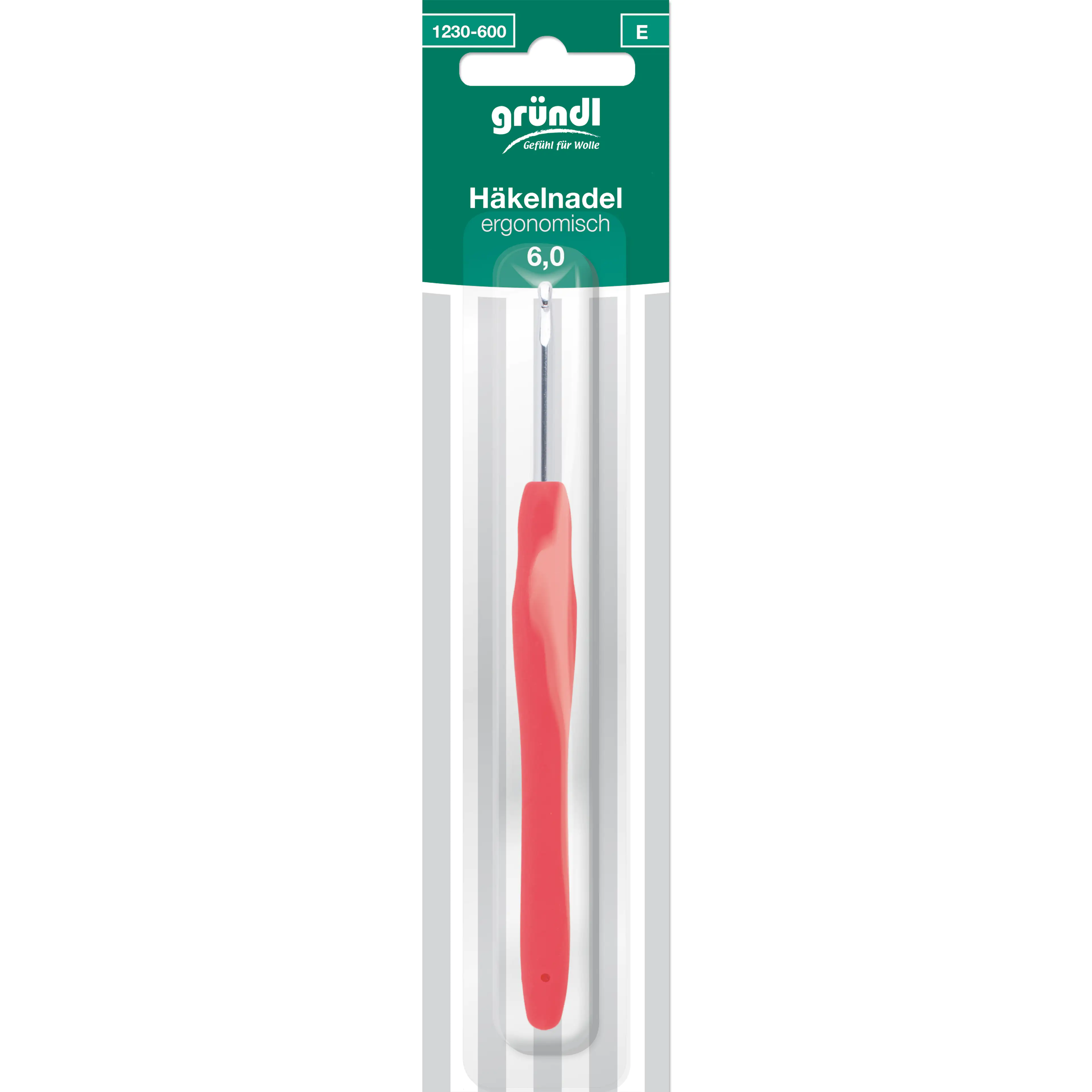 Gründl Ergonomische Häkelnadel 6 mm