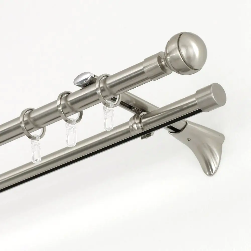 Gardinia Ringe mit Gleiteinlage Chicago, Ø 20 mm, edelstahl-optik