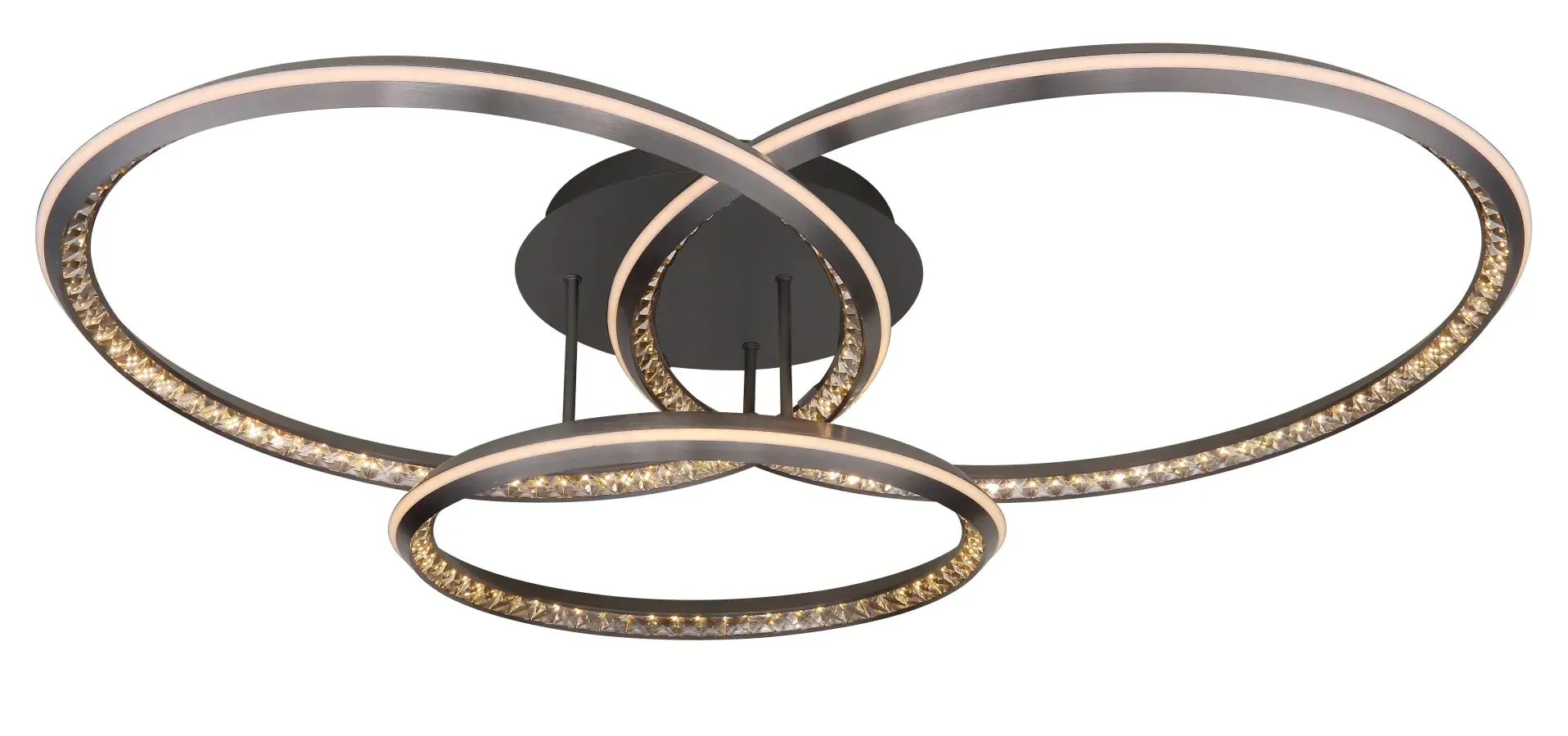 Globo LED Deckenleuchte Alaina 3er Ringe 109x80,5 cm warmweiß-kaltweiß