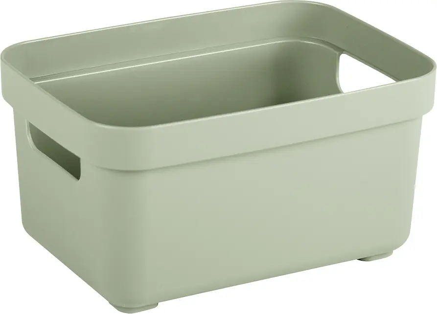 Sunware Aufbewahrungsbox Sigma Home mit Griffen 18 x 13 cm 2,5 L hellgrün