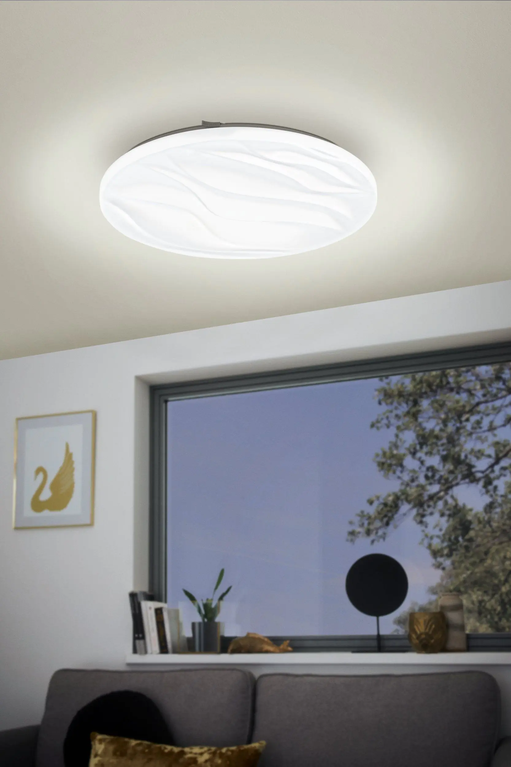 Eglo LED Deckenleuchte Benariba weiß Ø 44 cm
