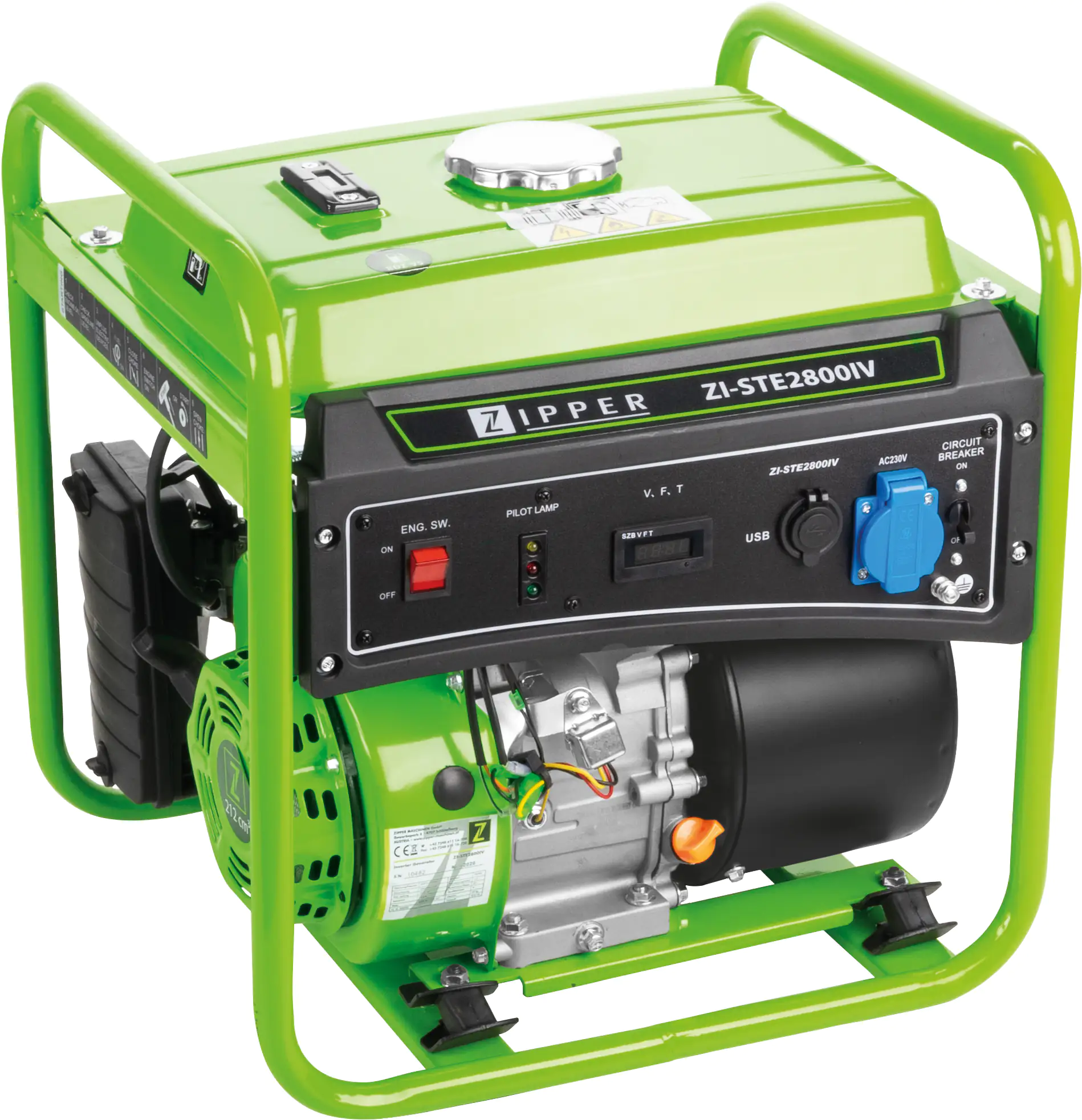 Zipper Inverter-Stromerzeuger ZI-STE2800IV 4000 W Benzin