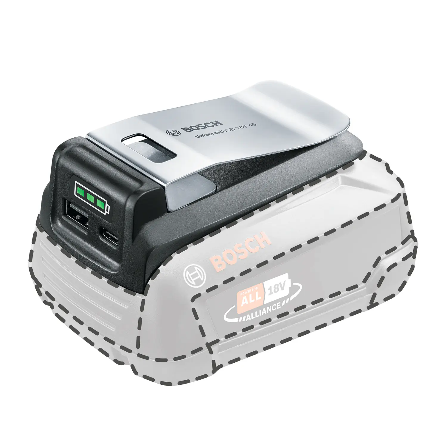 Bosch Powerbank-Adapter UniversalUSB 18V-45
